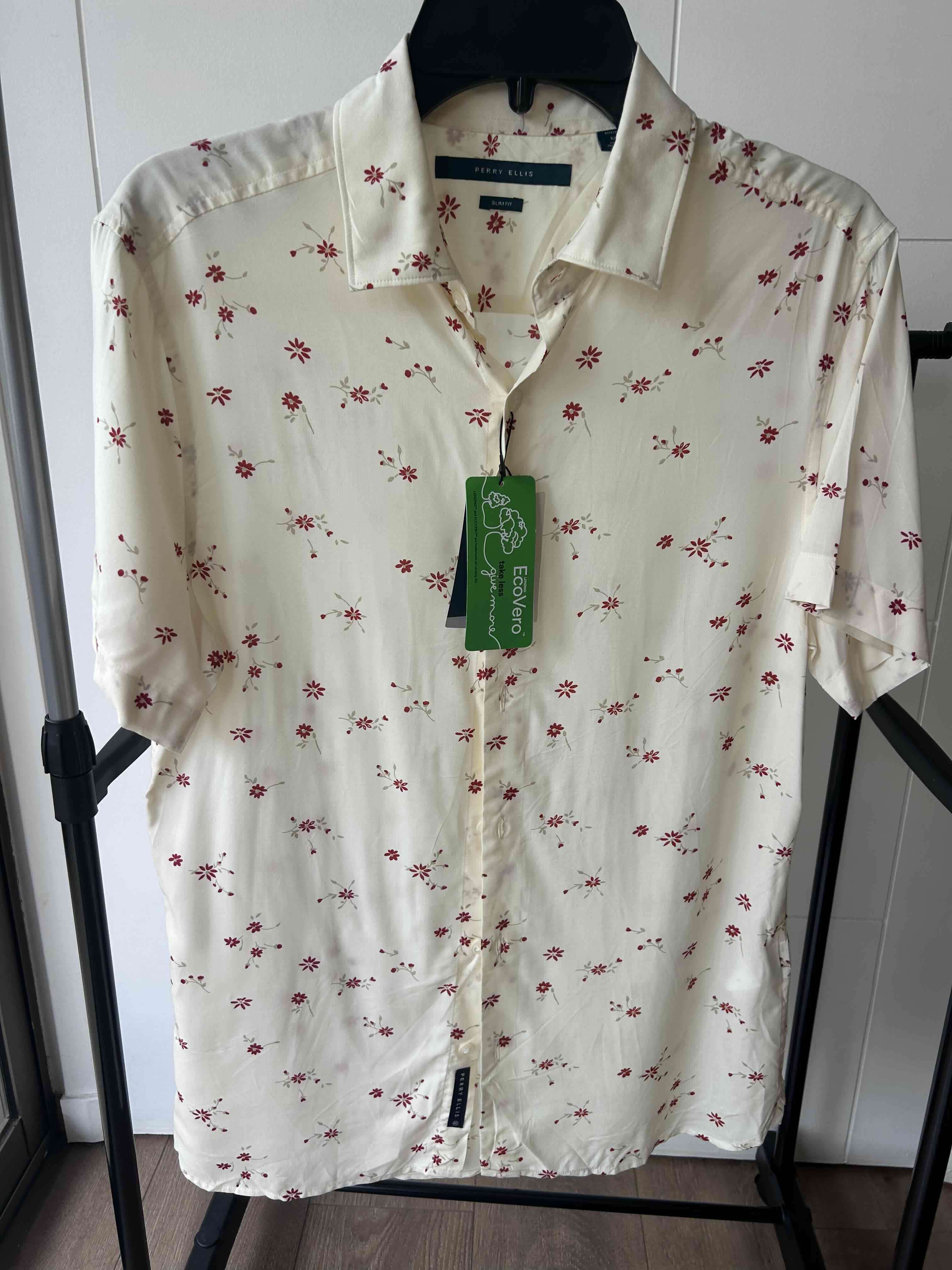 Camisa Perry Ellis floral nueva - miniatura 1