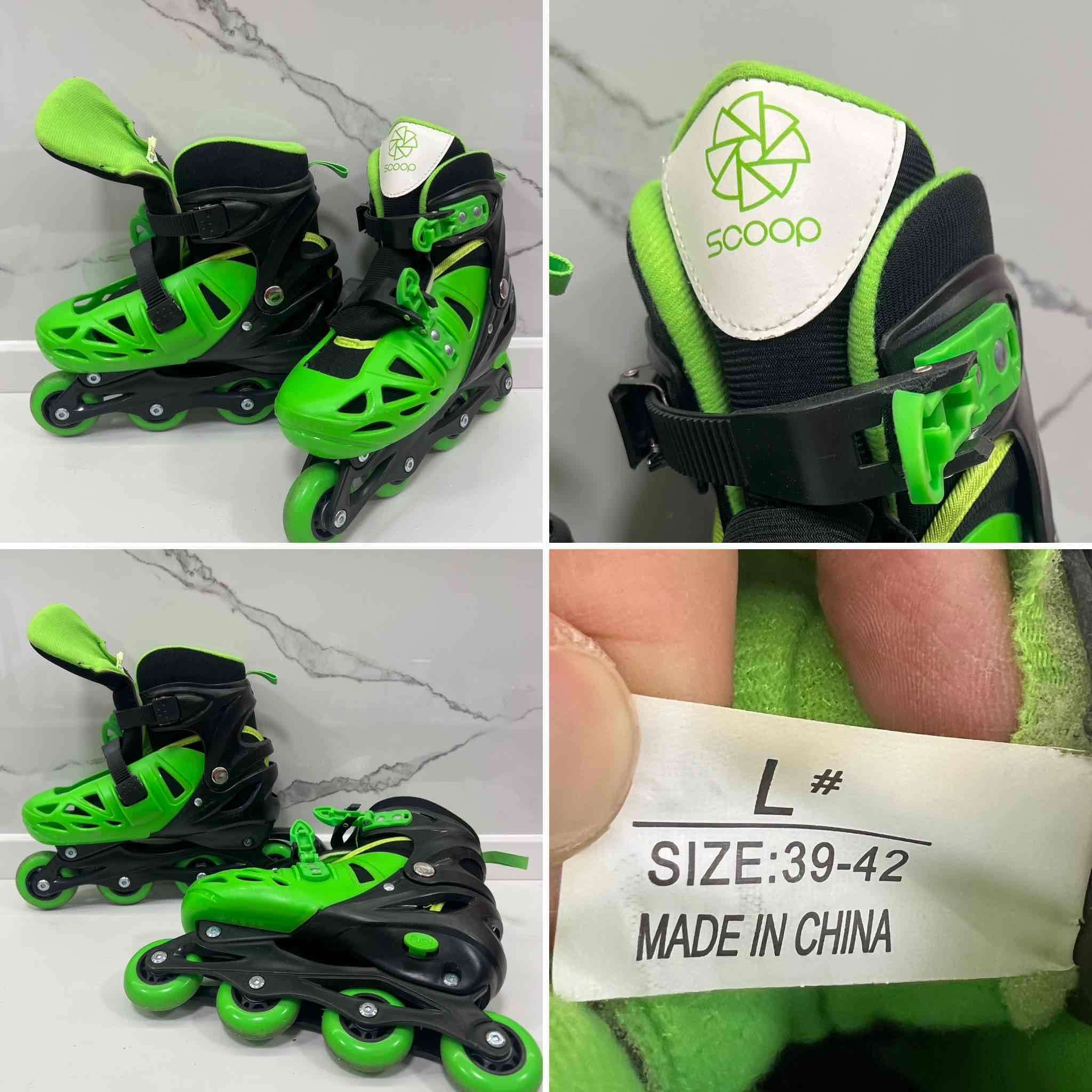 Patines roller verdes talla L - miniatura 1