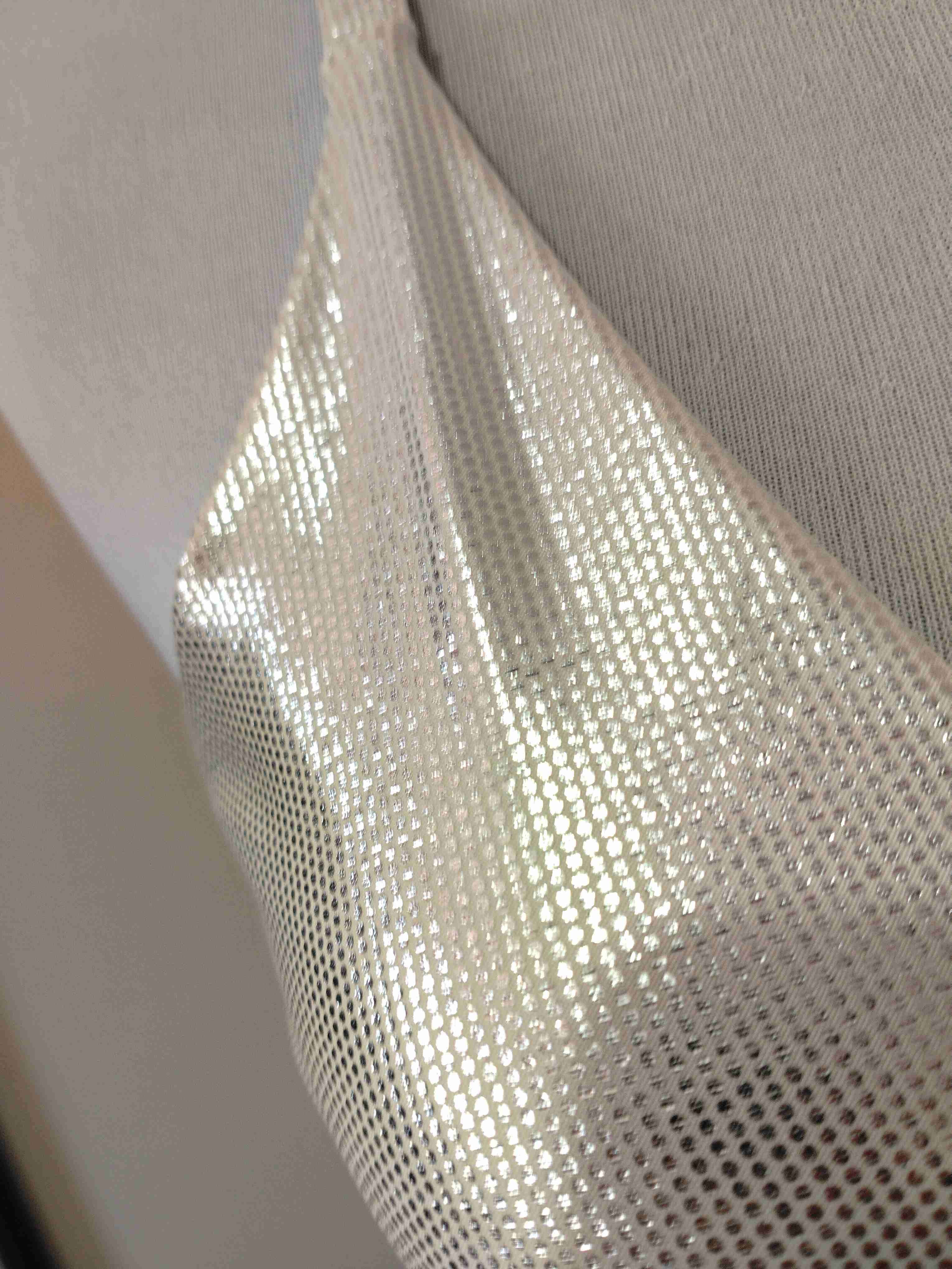 Vestido largo plateado con brillo - miniatura 5