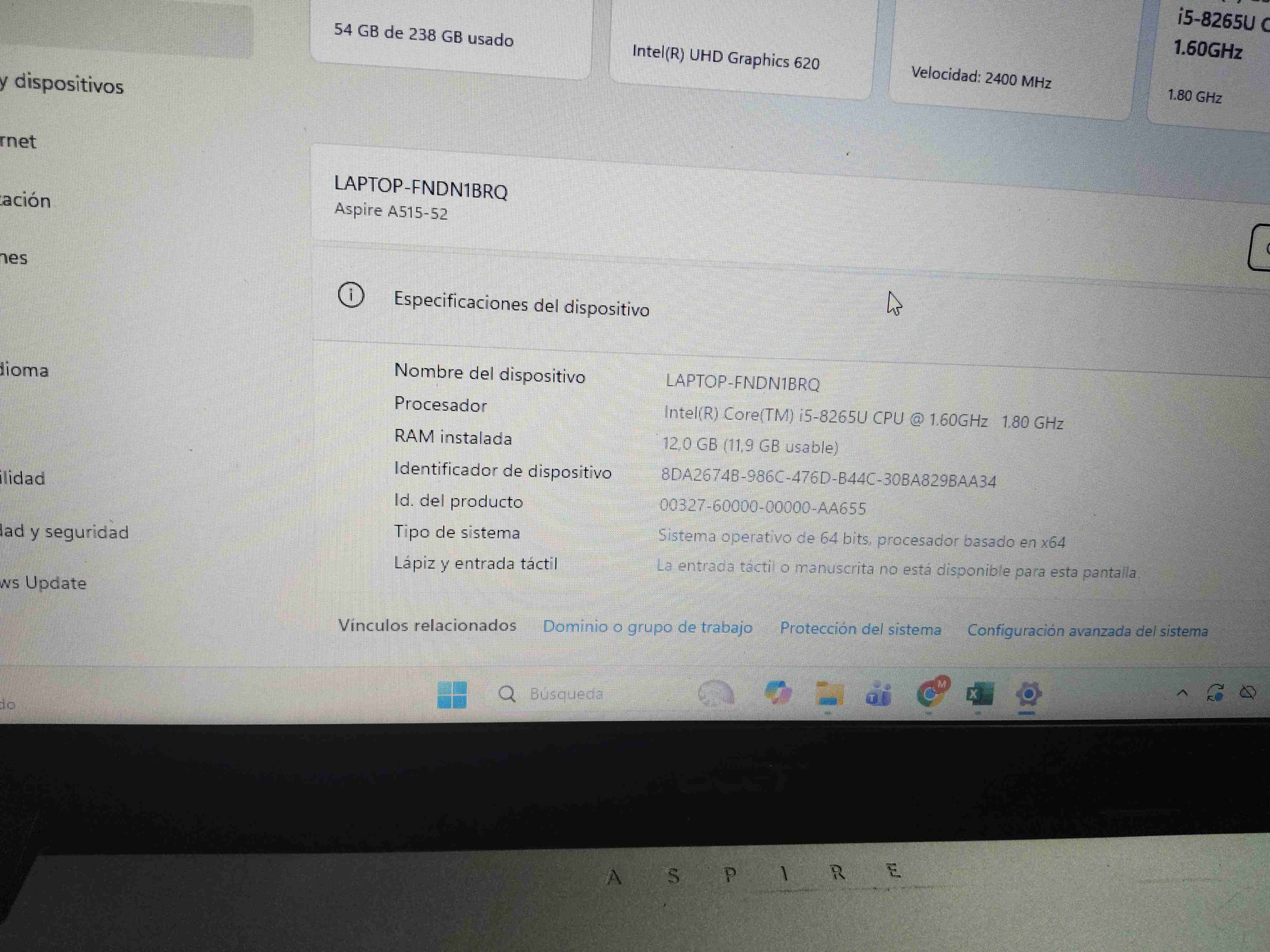 Notebook Acer Aspire usado - miniatura 3