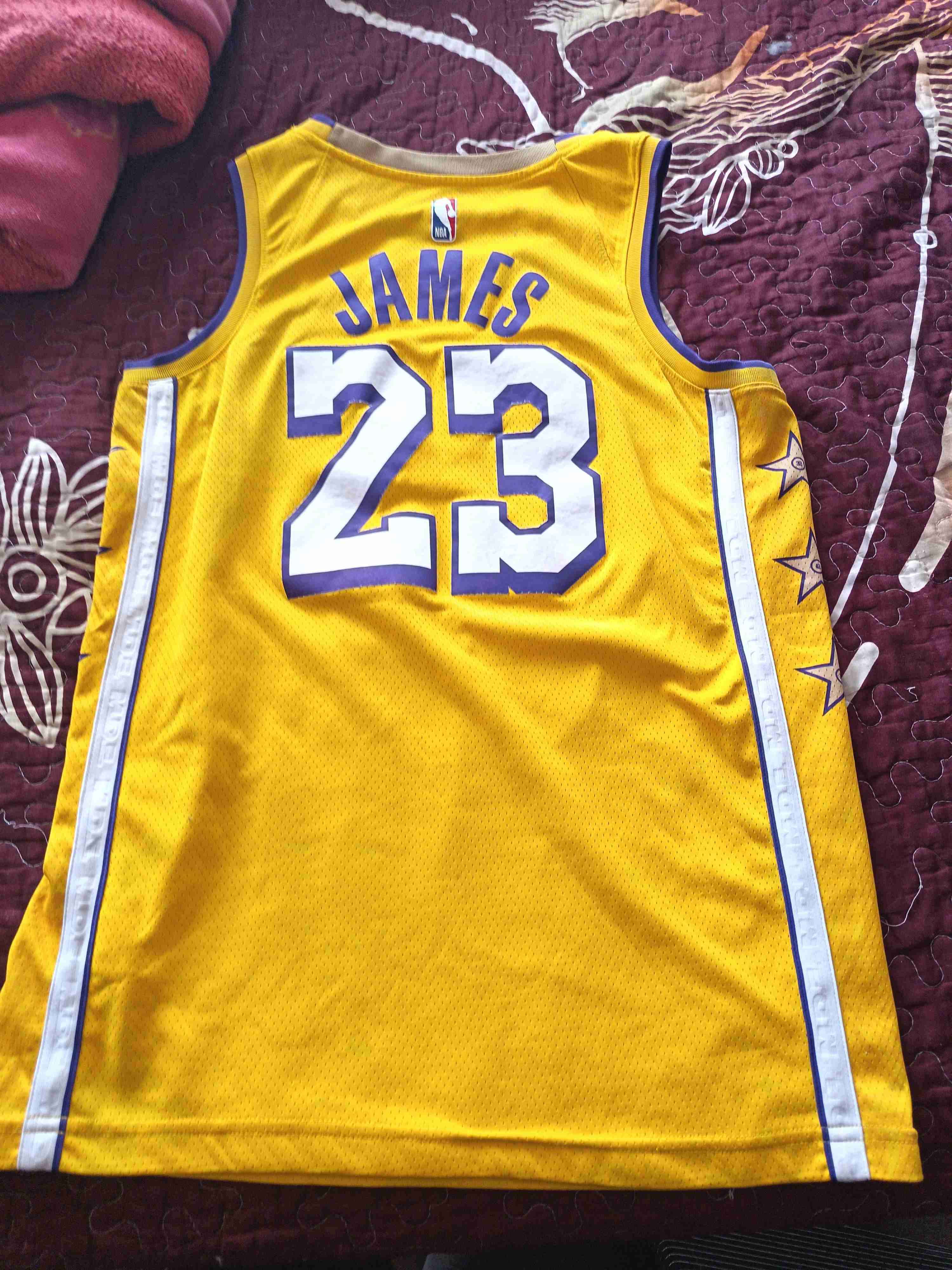 Camiseta Lakers amarilla #23 - miniatura 2