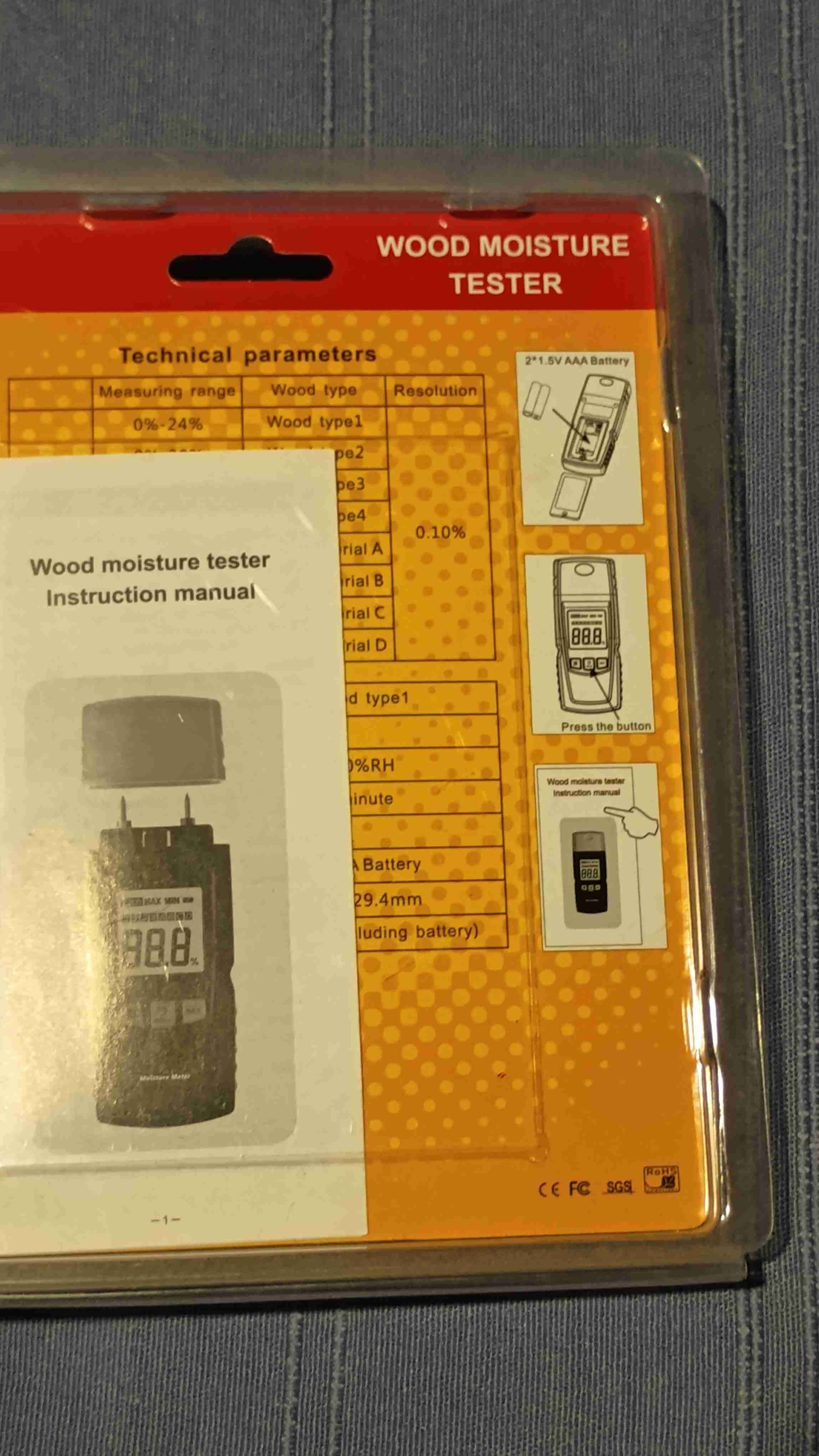 Medidor de humedad para madera - miniatura 2