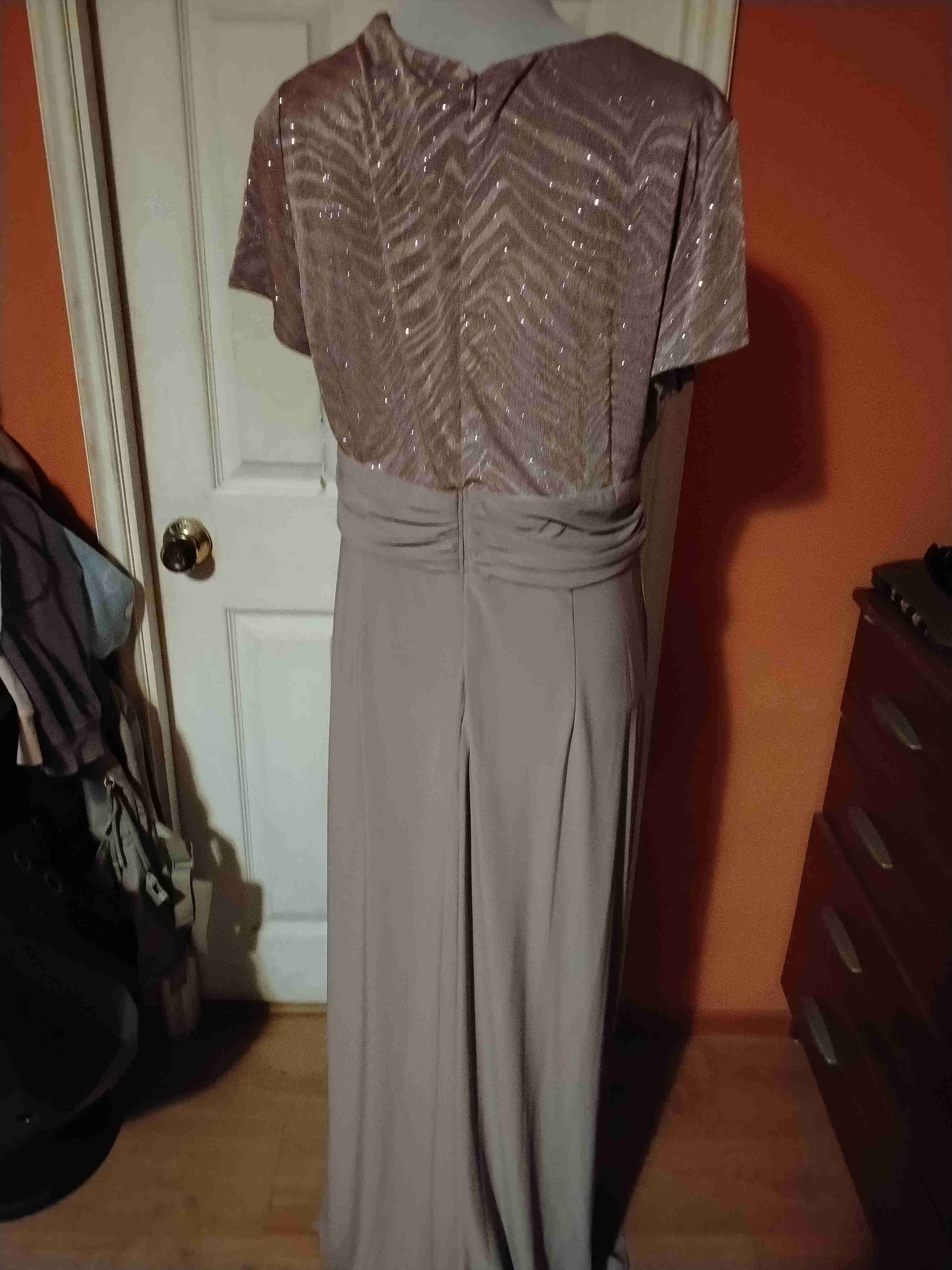 Vestido largo elegante rosa - miniatura 5