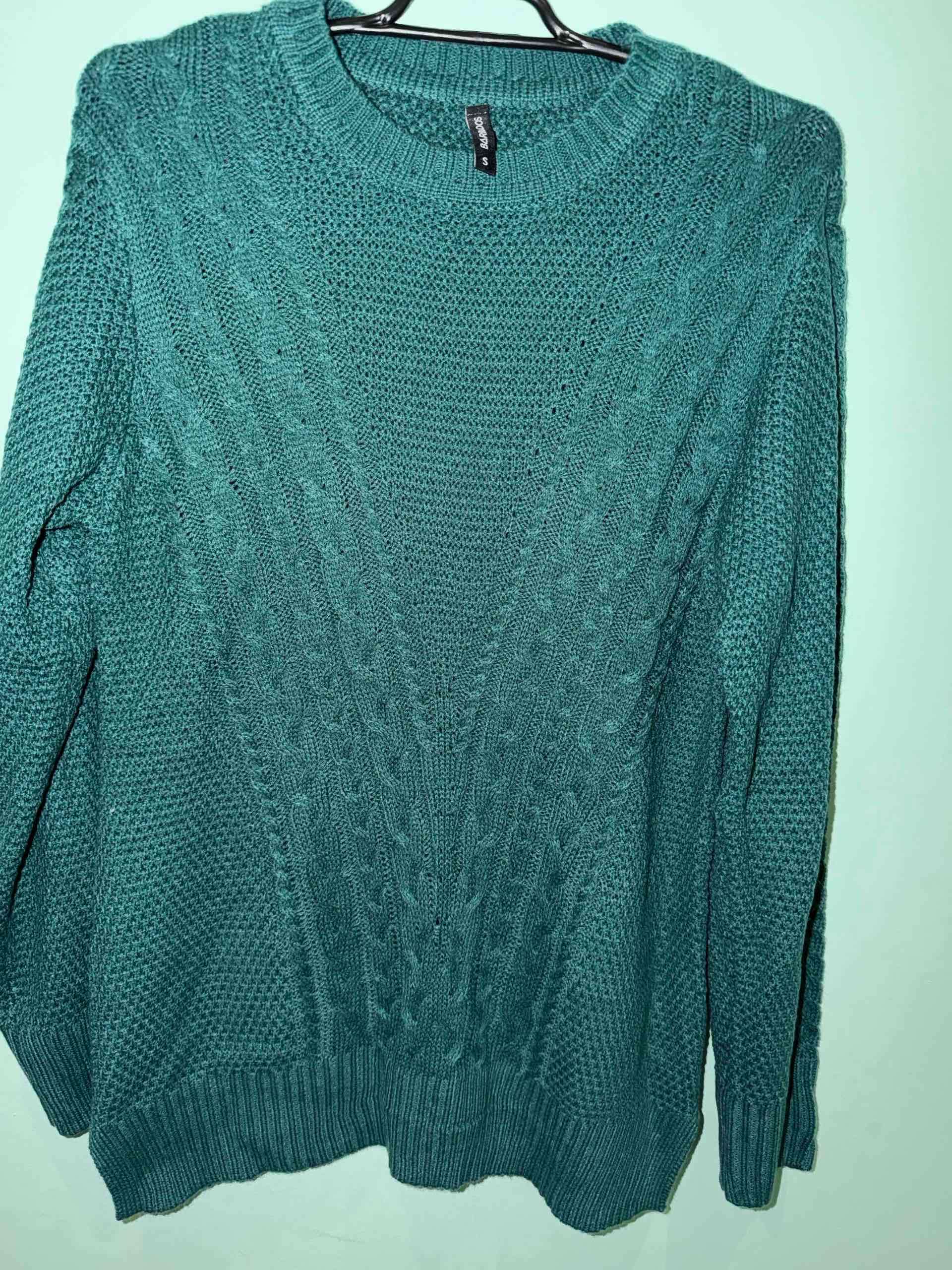 Suéter de punto verde Barbados - miniatura 1