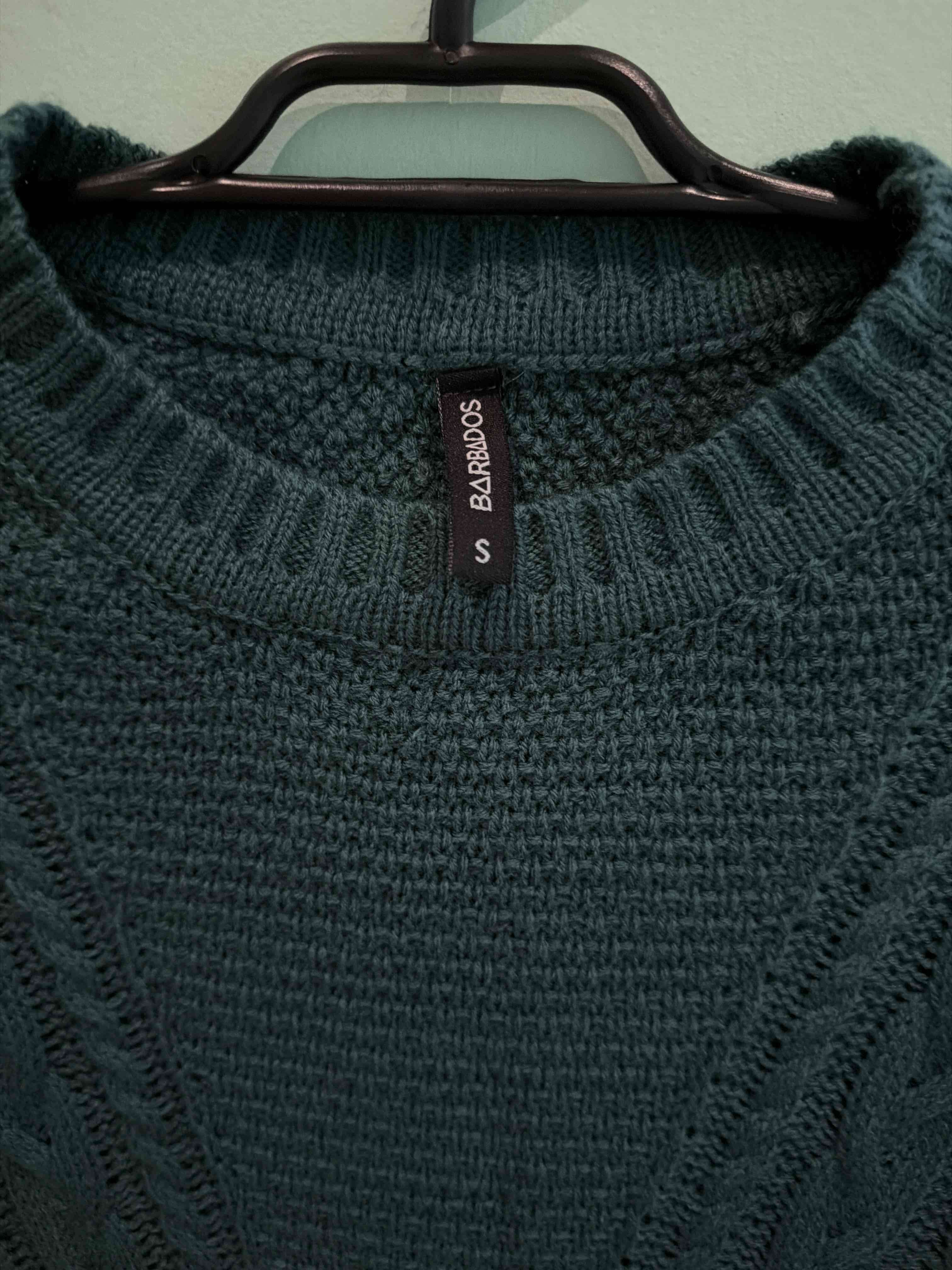 Suéter de punto verde Barbados - miniatura 2