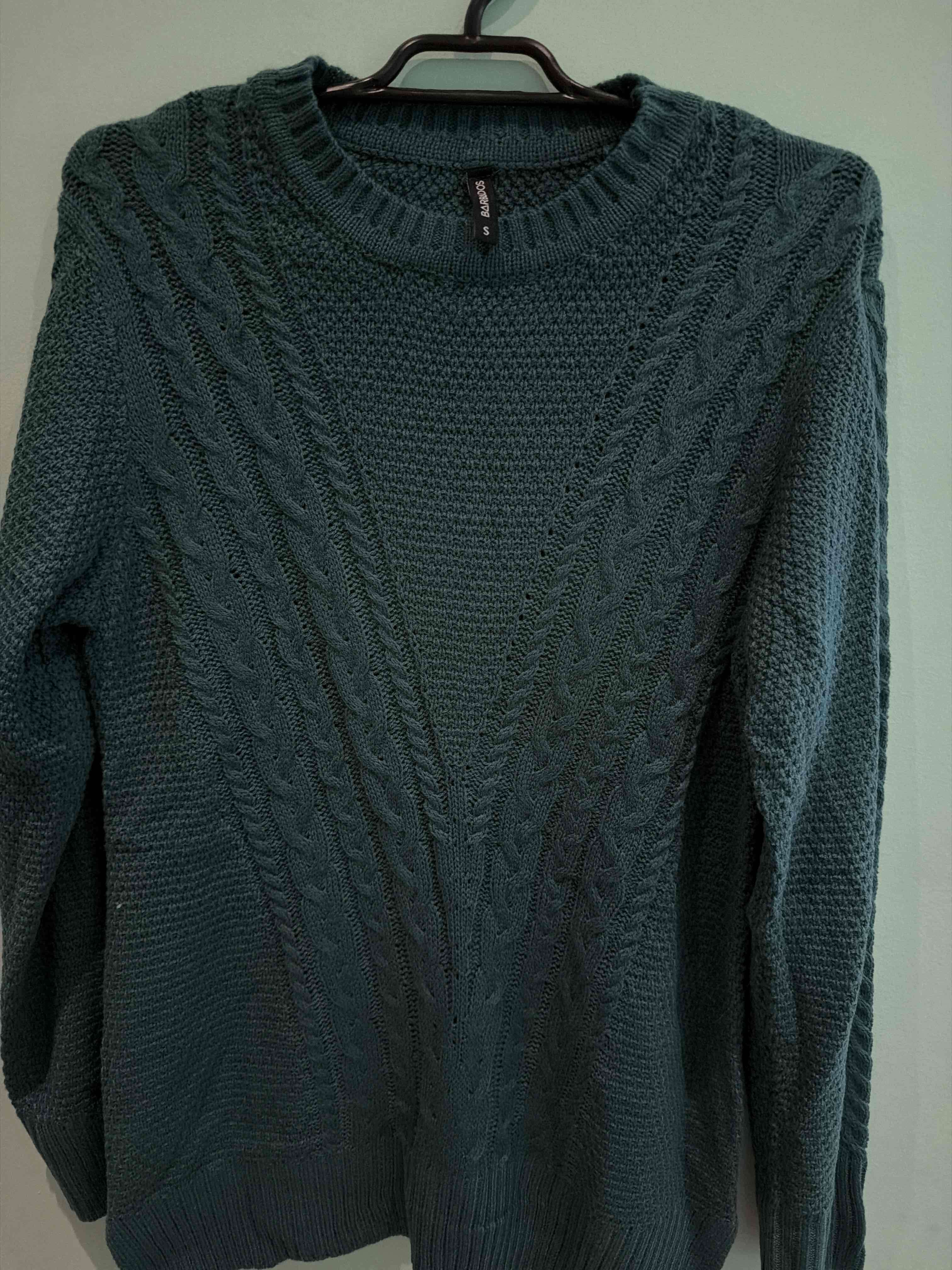 Suéter de punto verde Barbados - miniatura 3