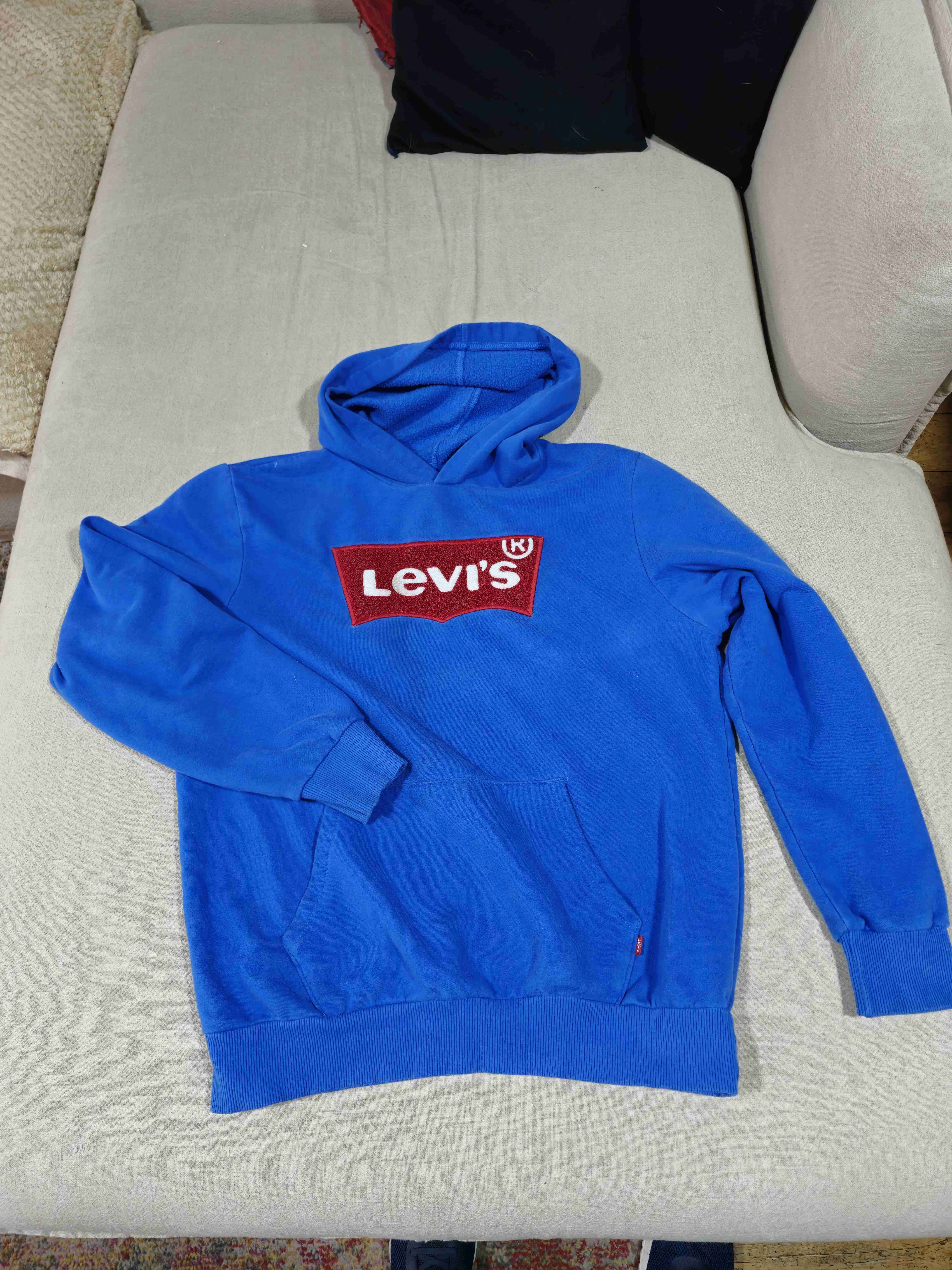 Polerón azul Levi's con capucha - miniatura 1