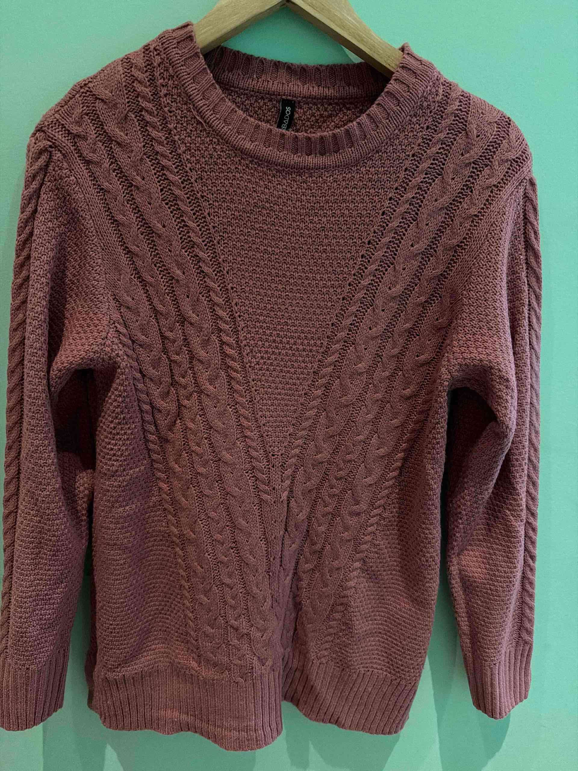 Suéter rosado tejido Barbados - miniatura 1