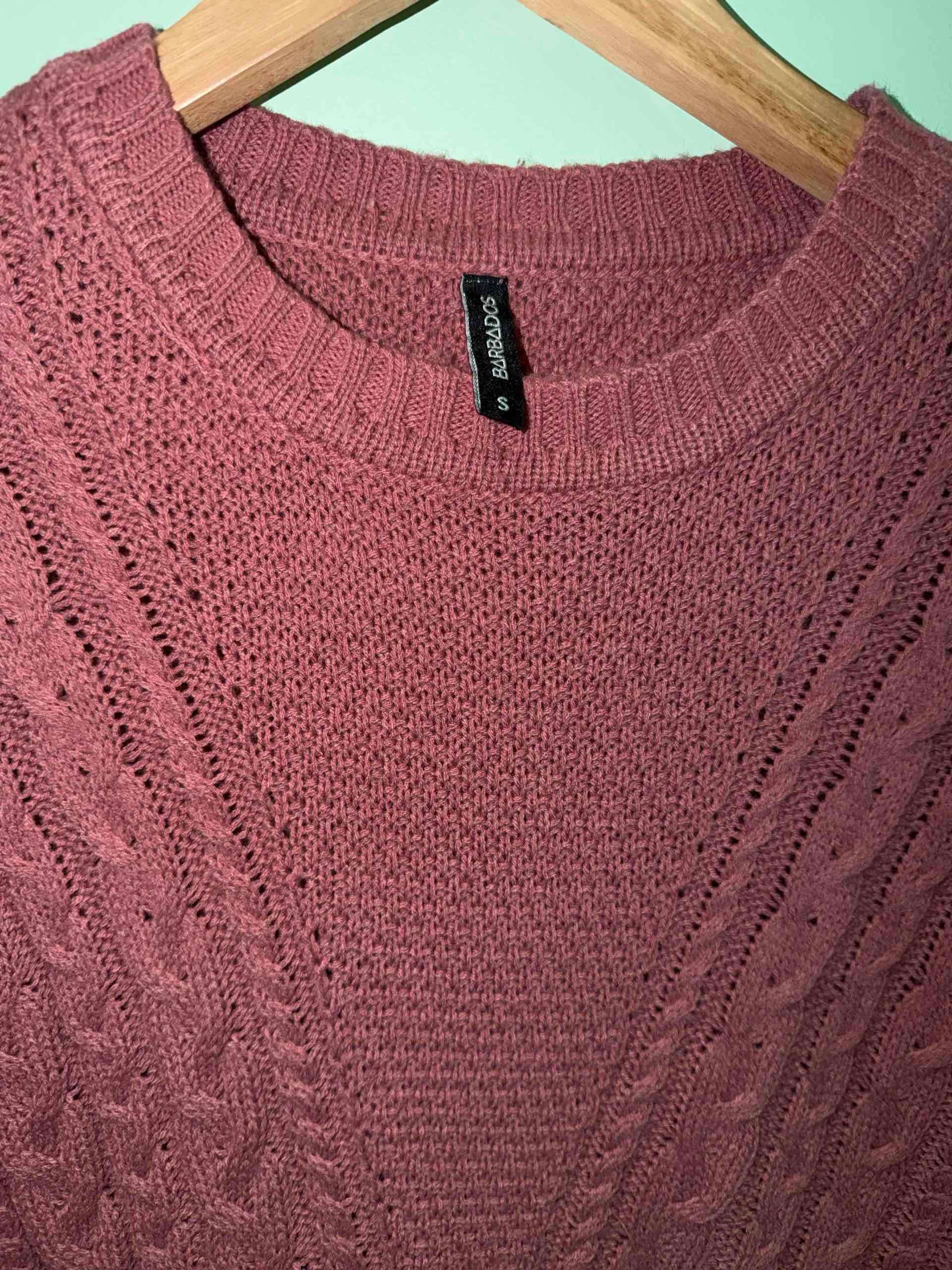 Suéter rosado tejido Barbados - miniatura 2