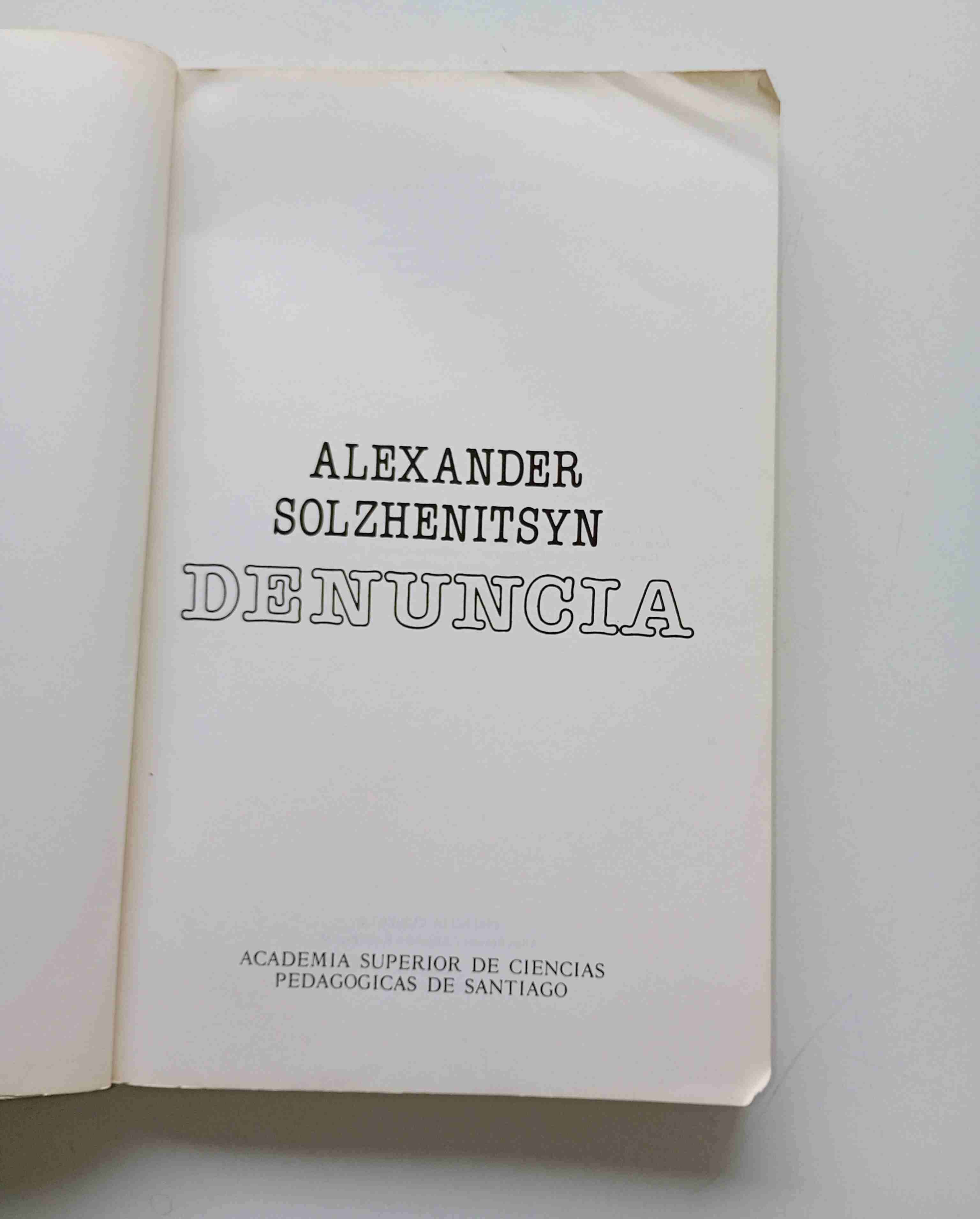 Libro 'Denuncia' de Alexander Solzhenitsyn - miniatura 2