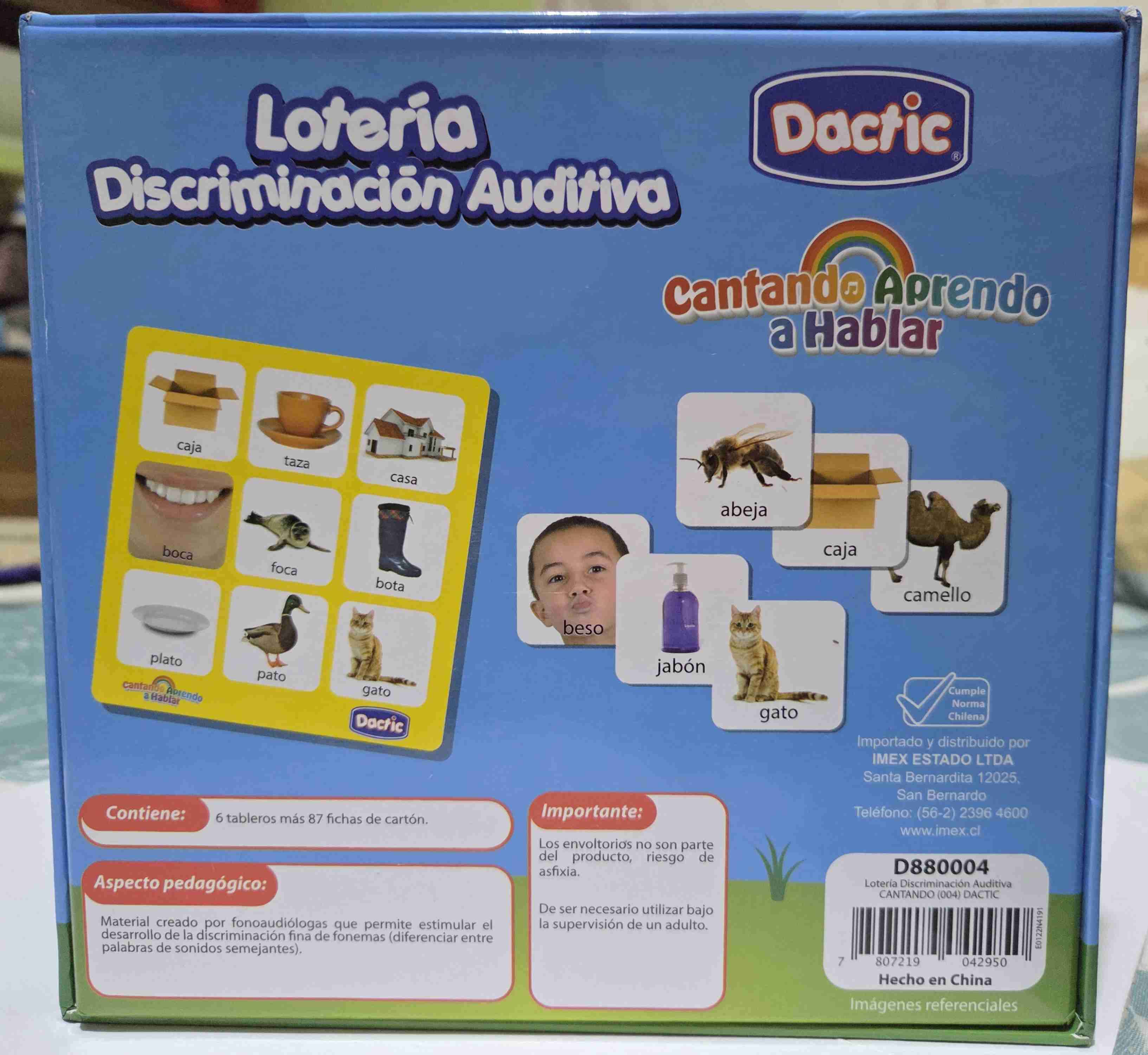 Juego lotería discriminación auditiva - miniatura 2
