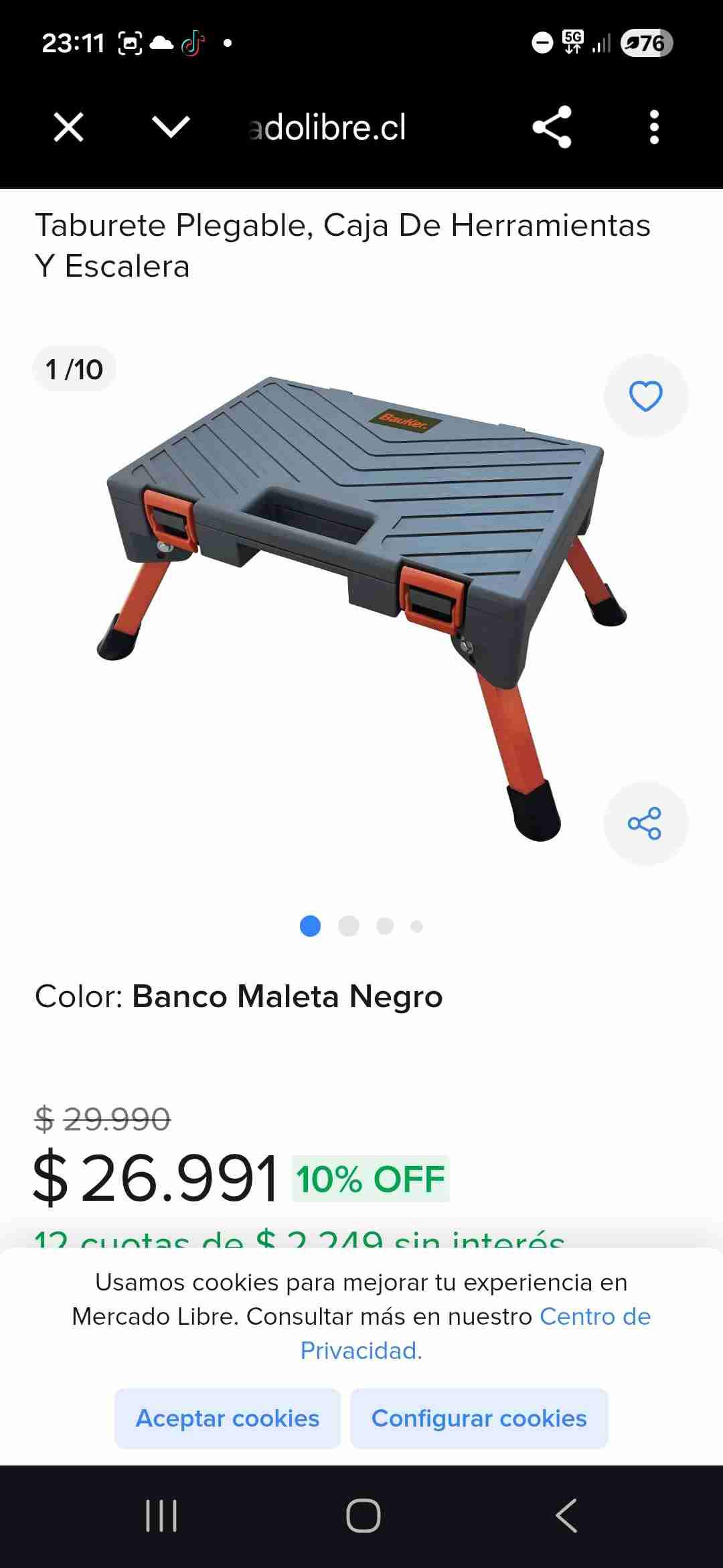 Taburete plegable multiuso - miniatura 1