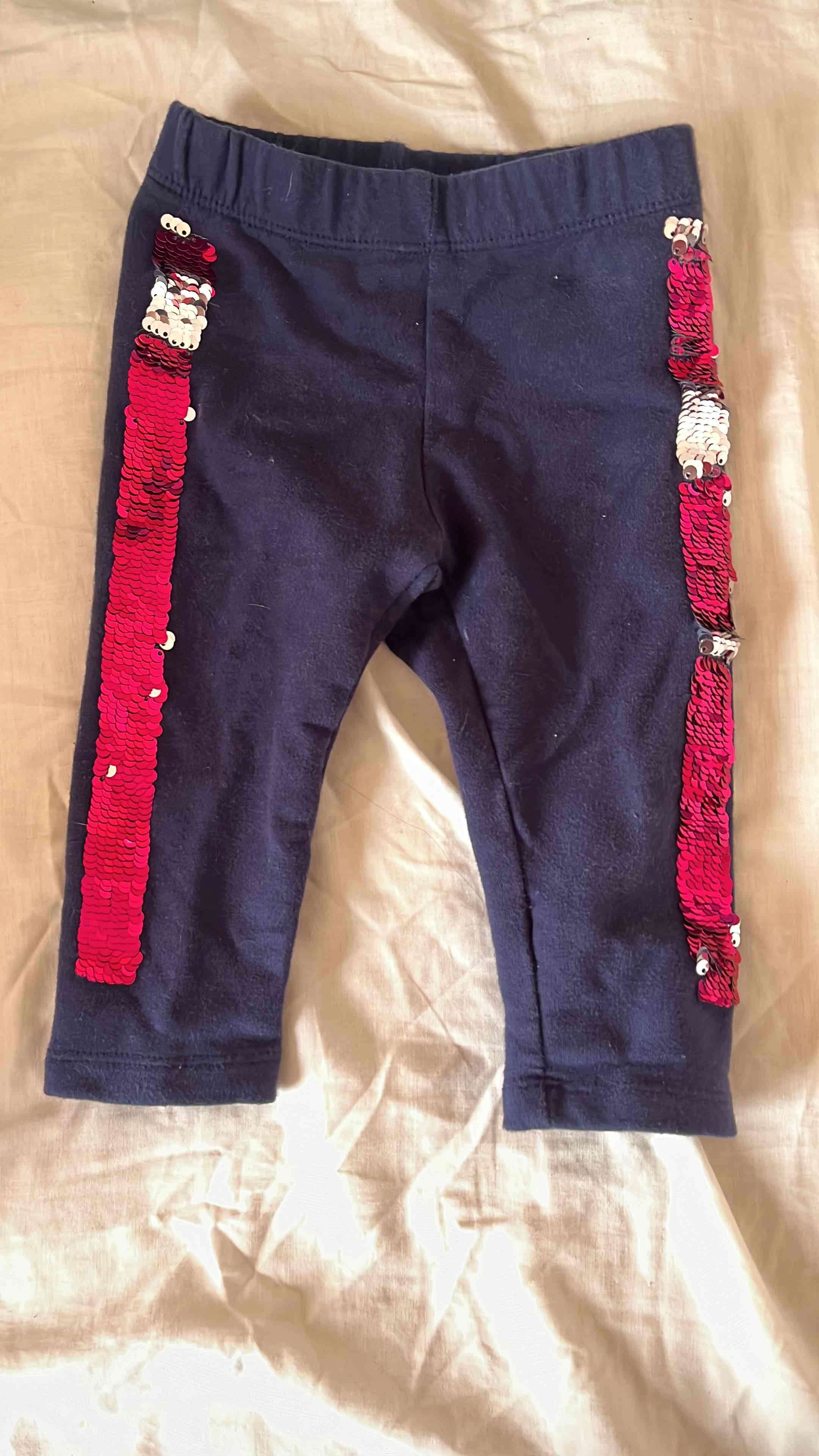 Leggings azul con lentejuelas