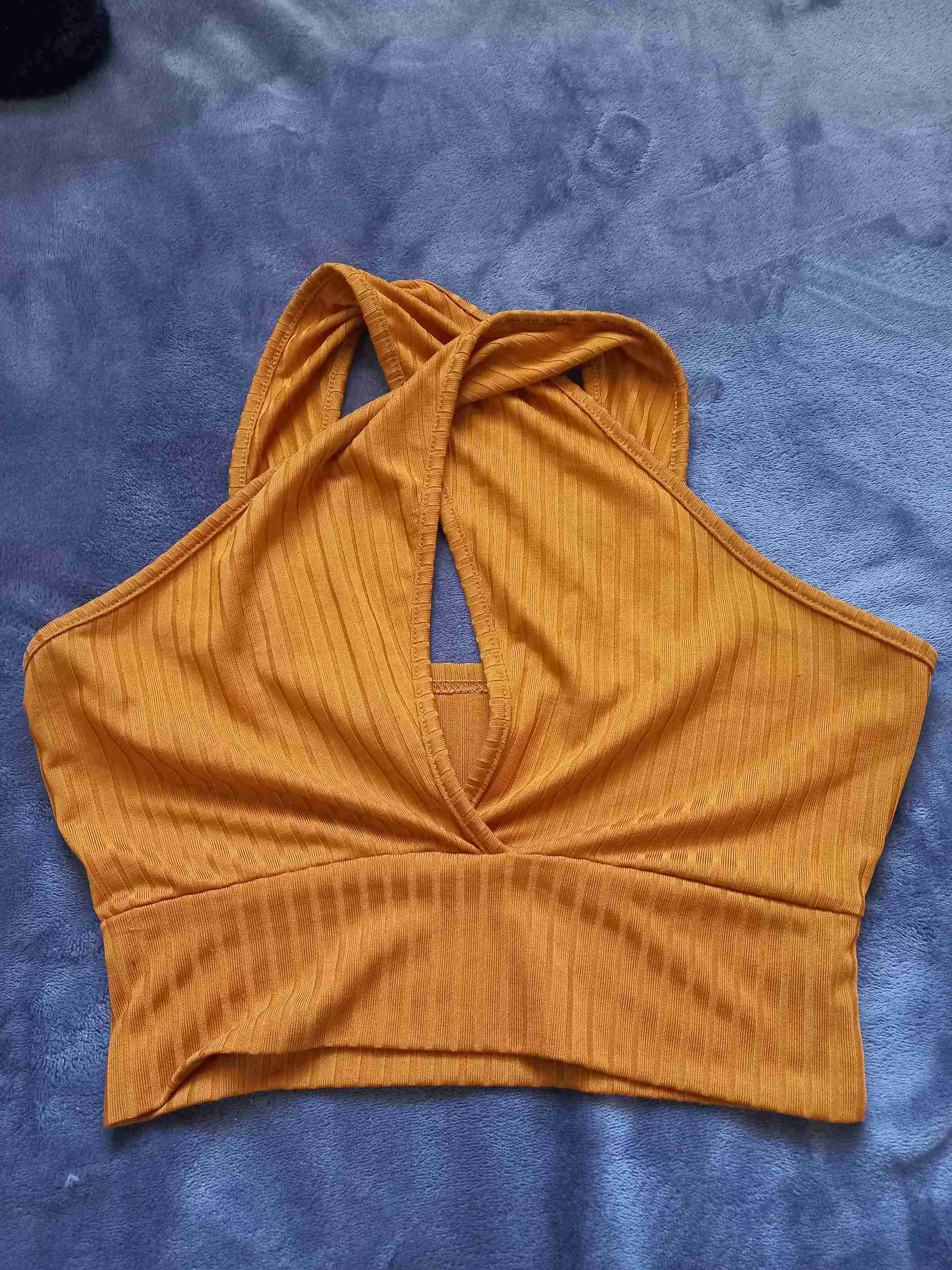 Top halter amarillo mostaza - miniatura 1