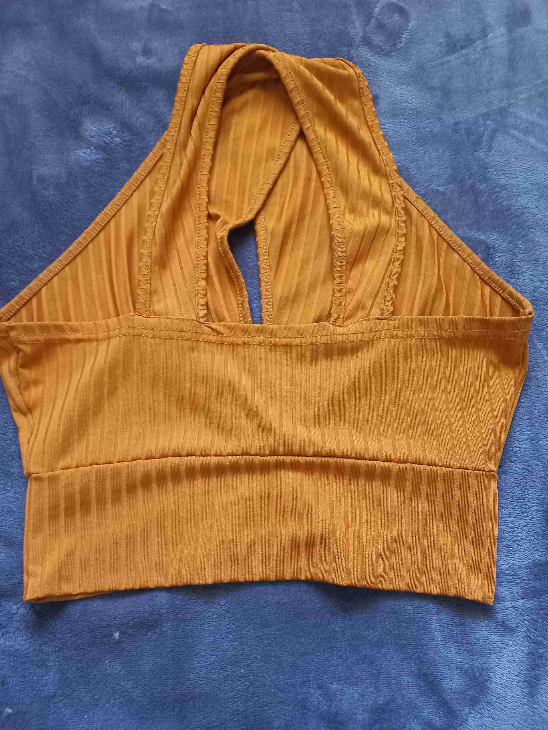 Top halter amarillo mostaza - miniatura 2