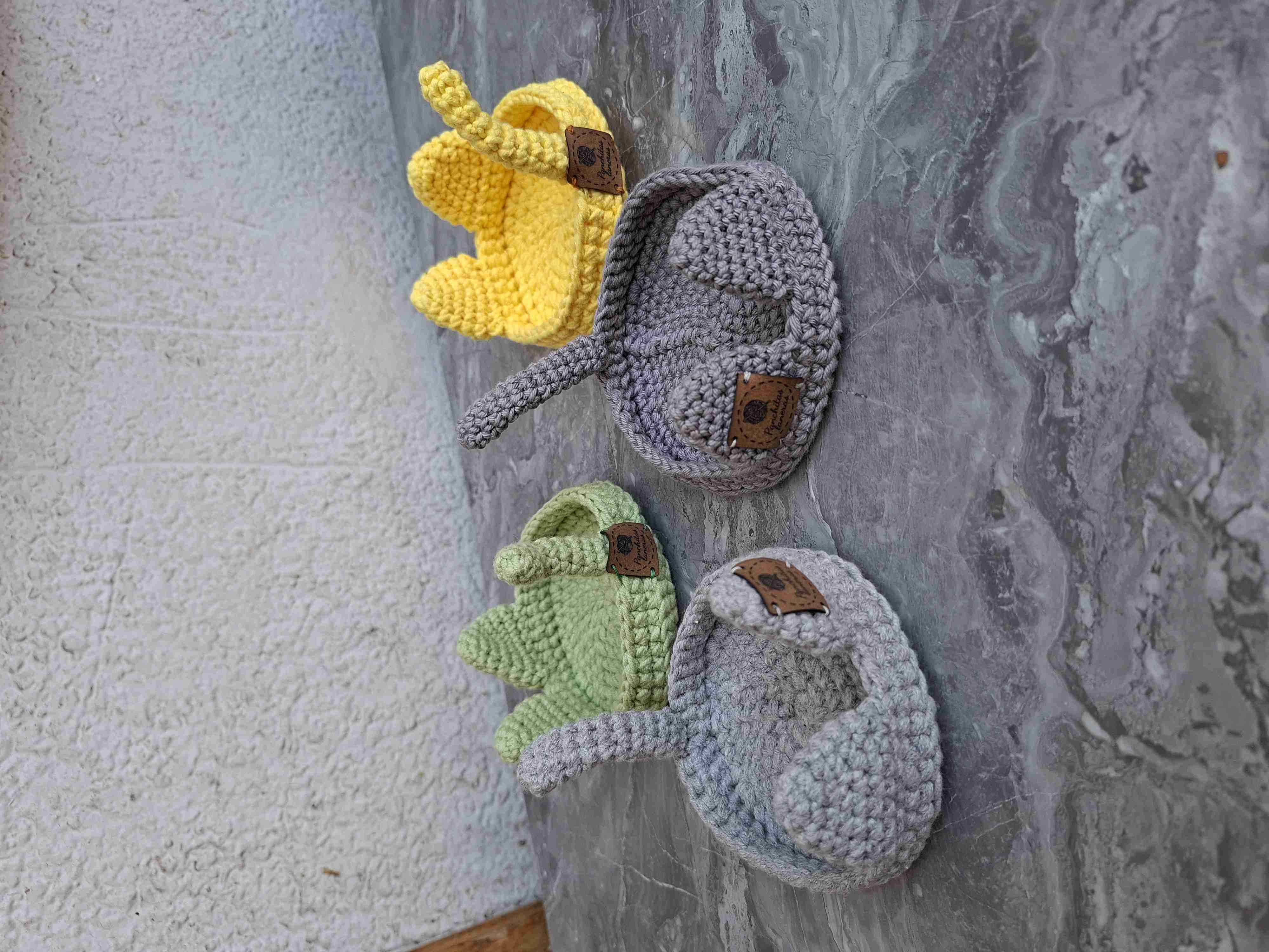 Posavasos-tasa tejidas multicolor - miniatura 1