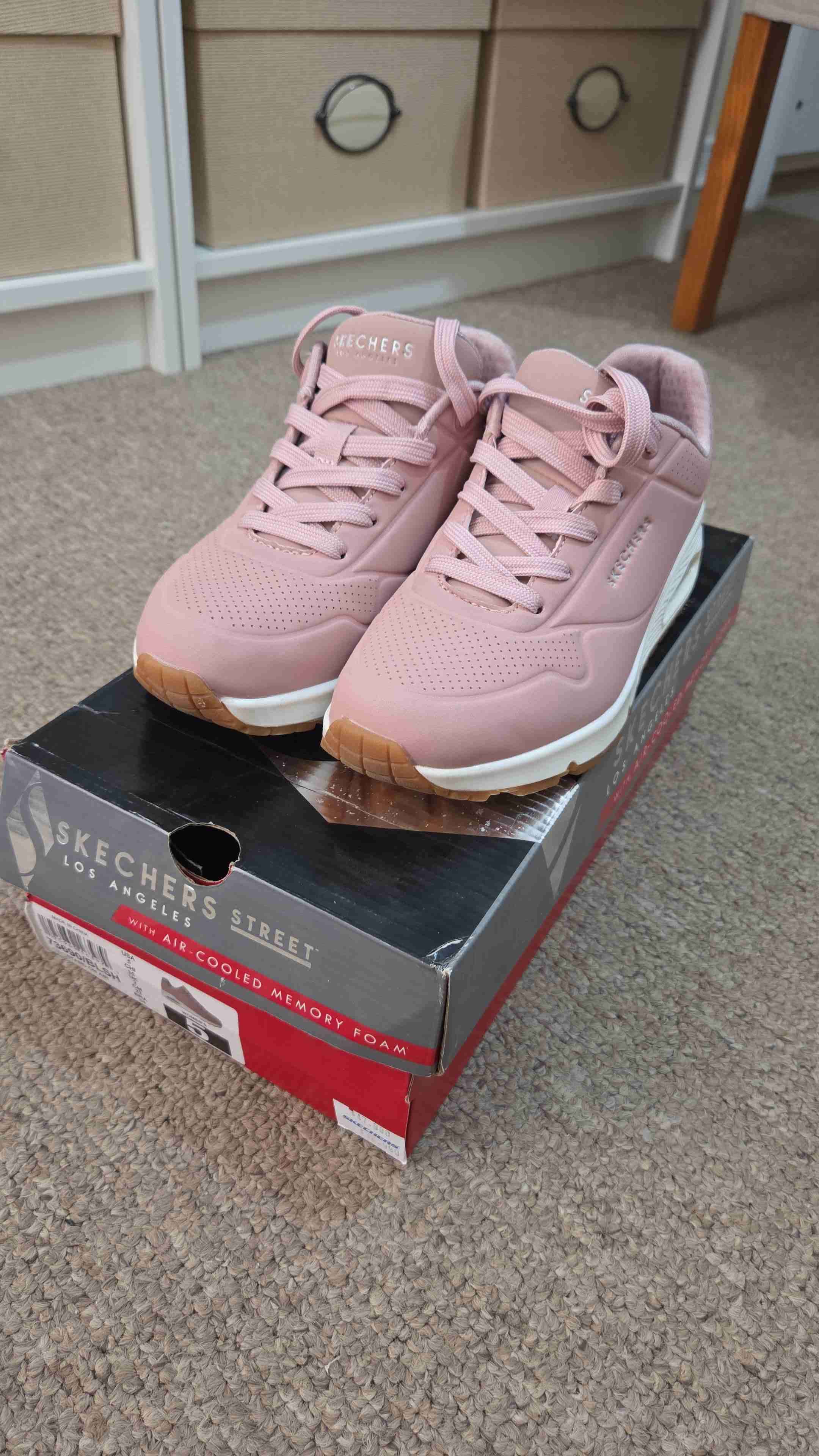 Zapatillas mujer Skechers rosadas Talla 35