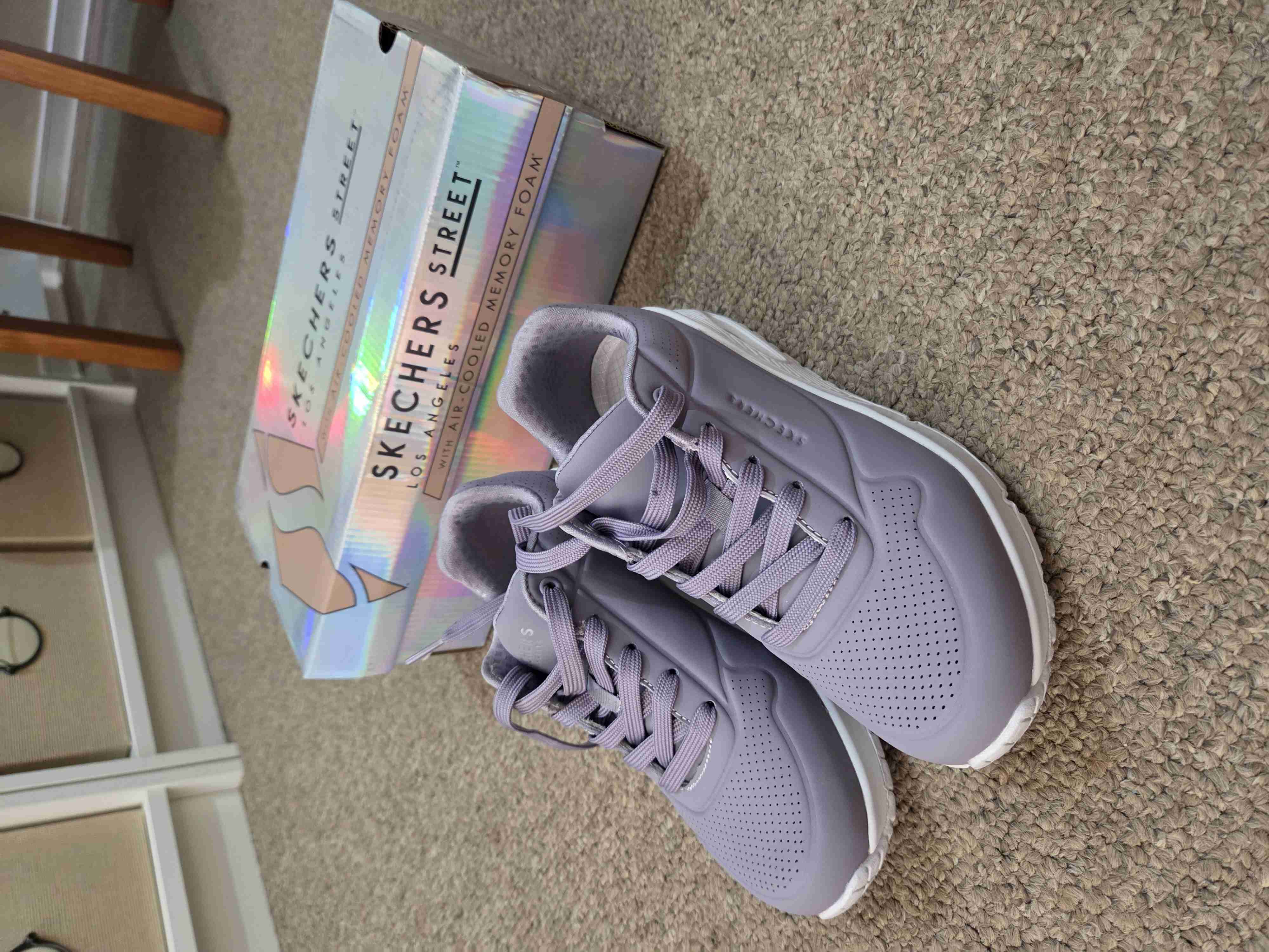 Zapatillas lilas Skechers Street Talla 35