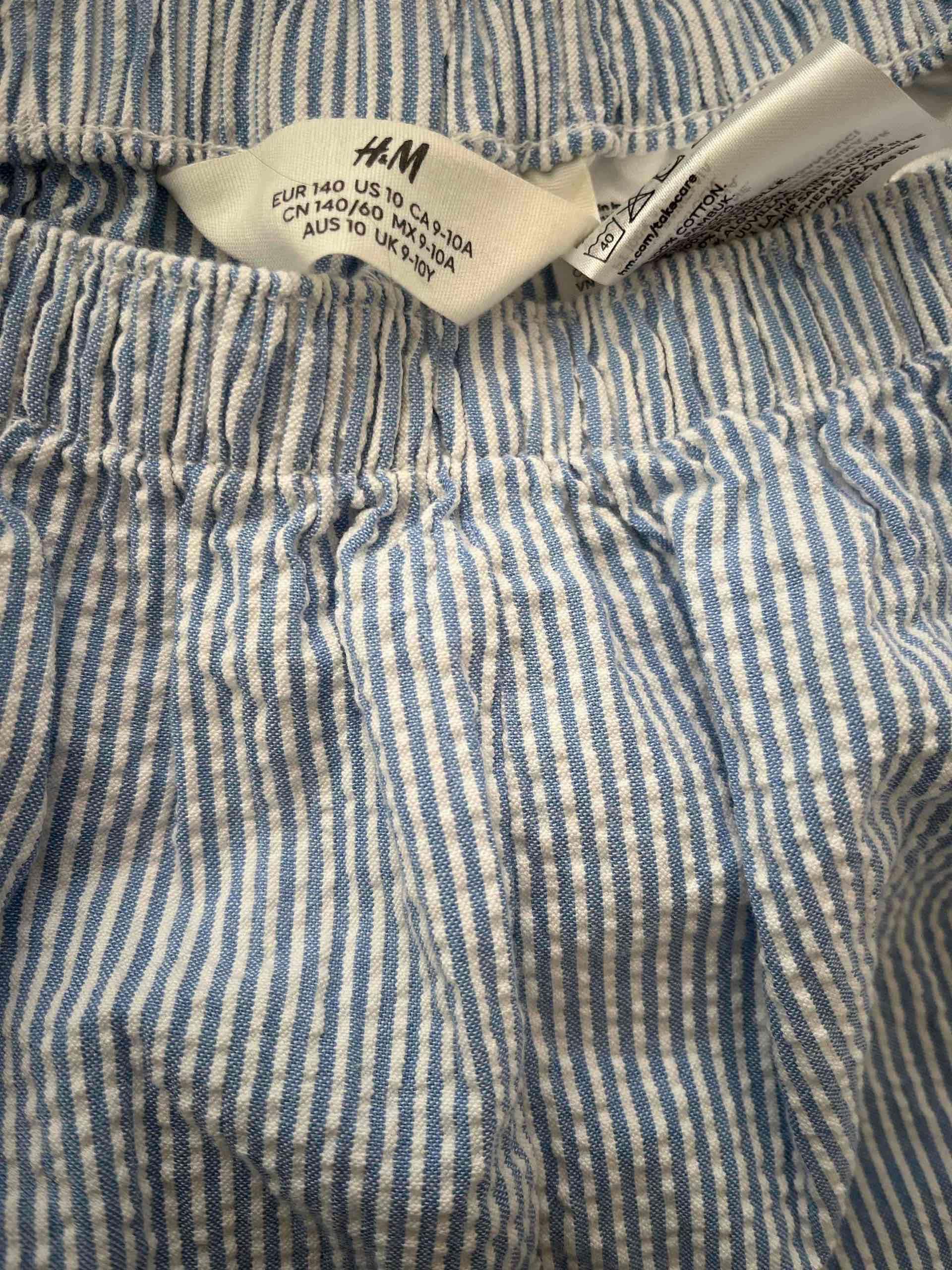 Conjunto rayado blusa y shorts talla 10 - miniatura 5