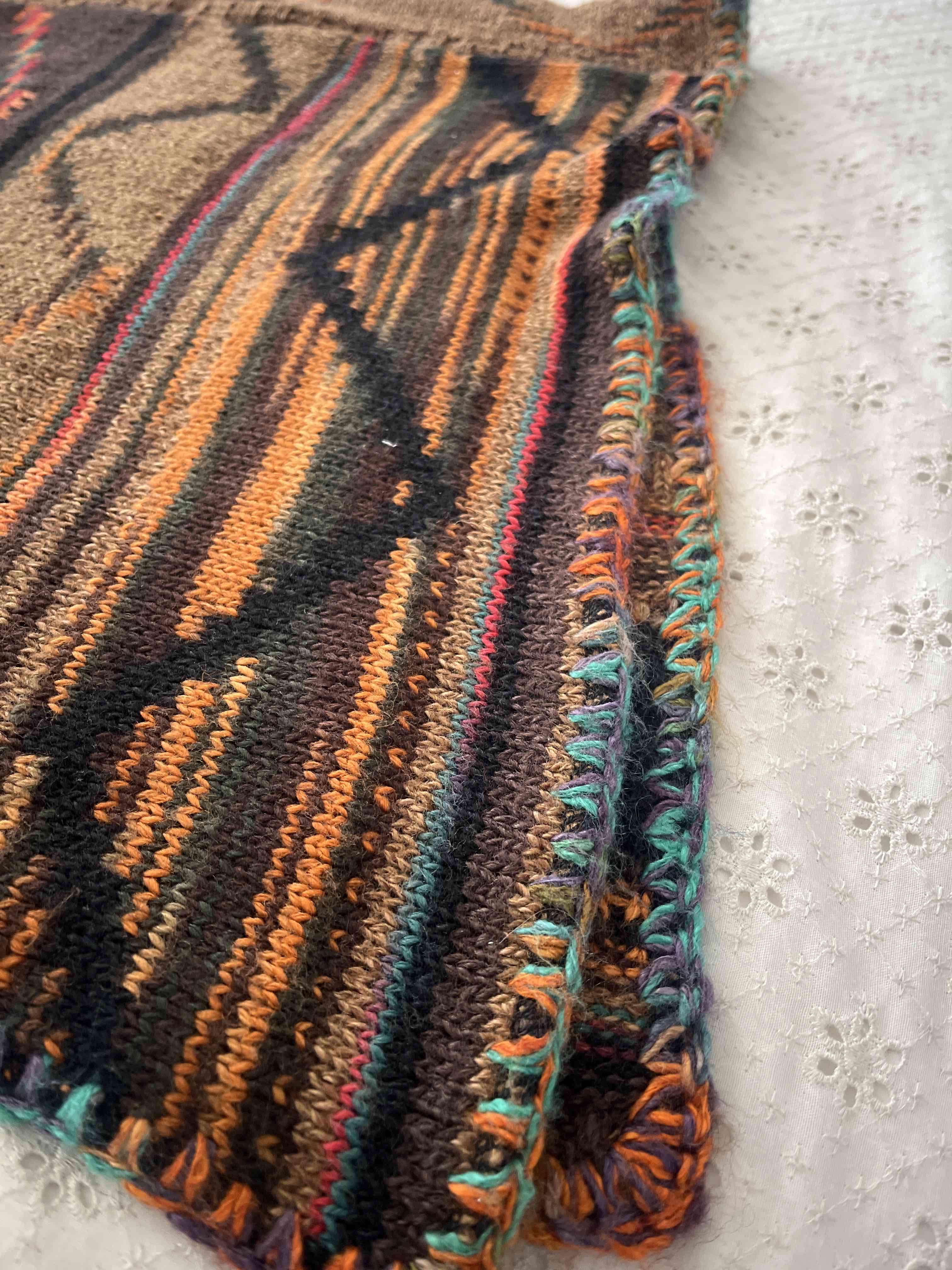 Poncho tejido multicolor talla 5/7 - miniatura 2
