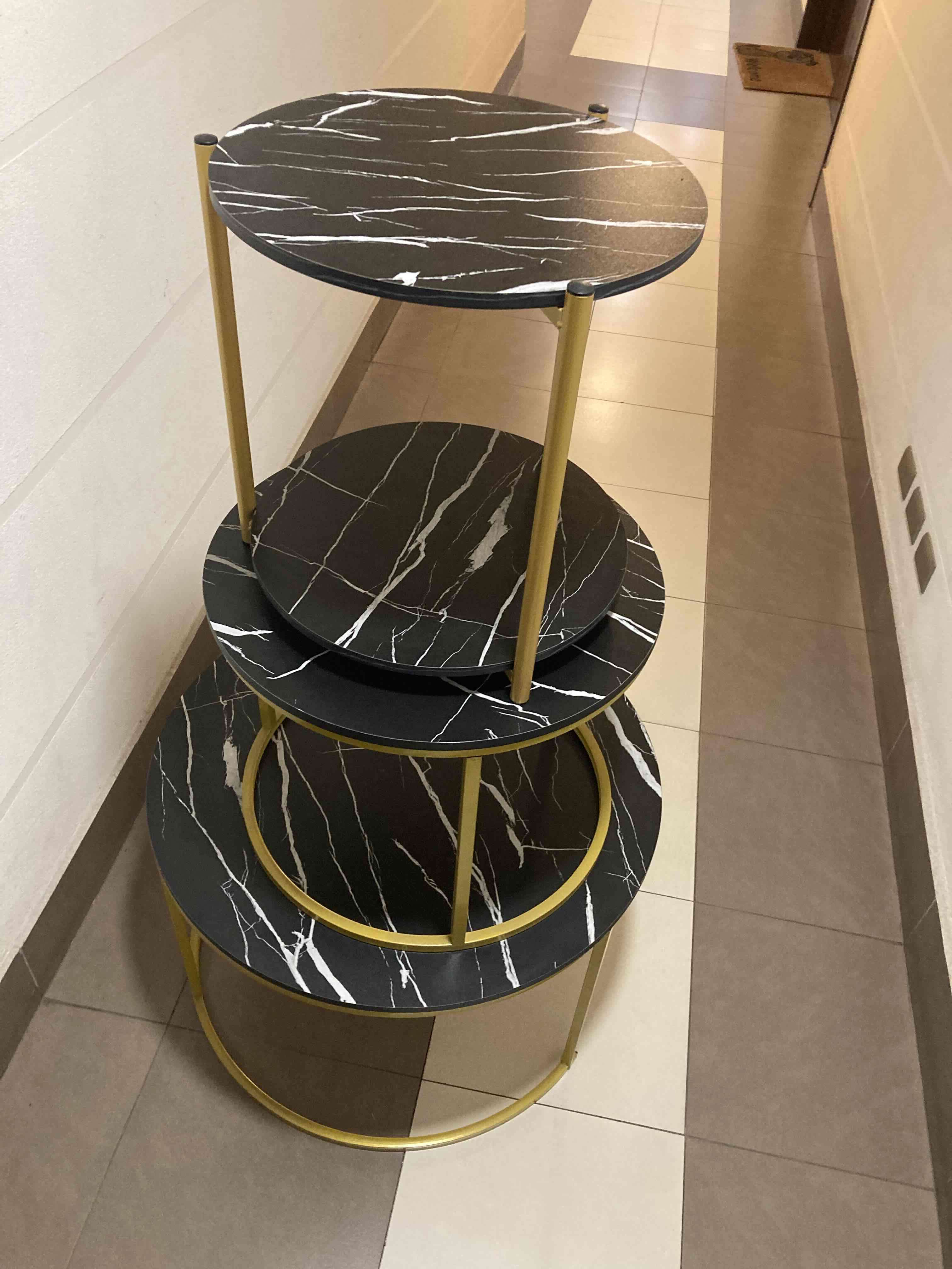 Juego de mesas de centro mármol - miniatura 4