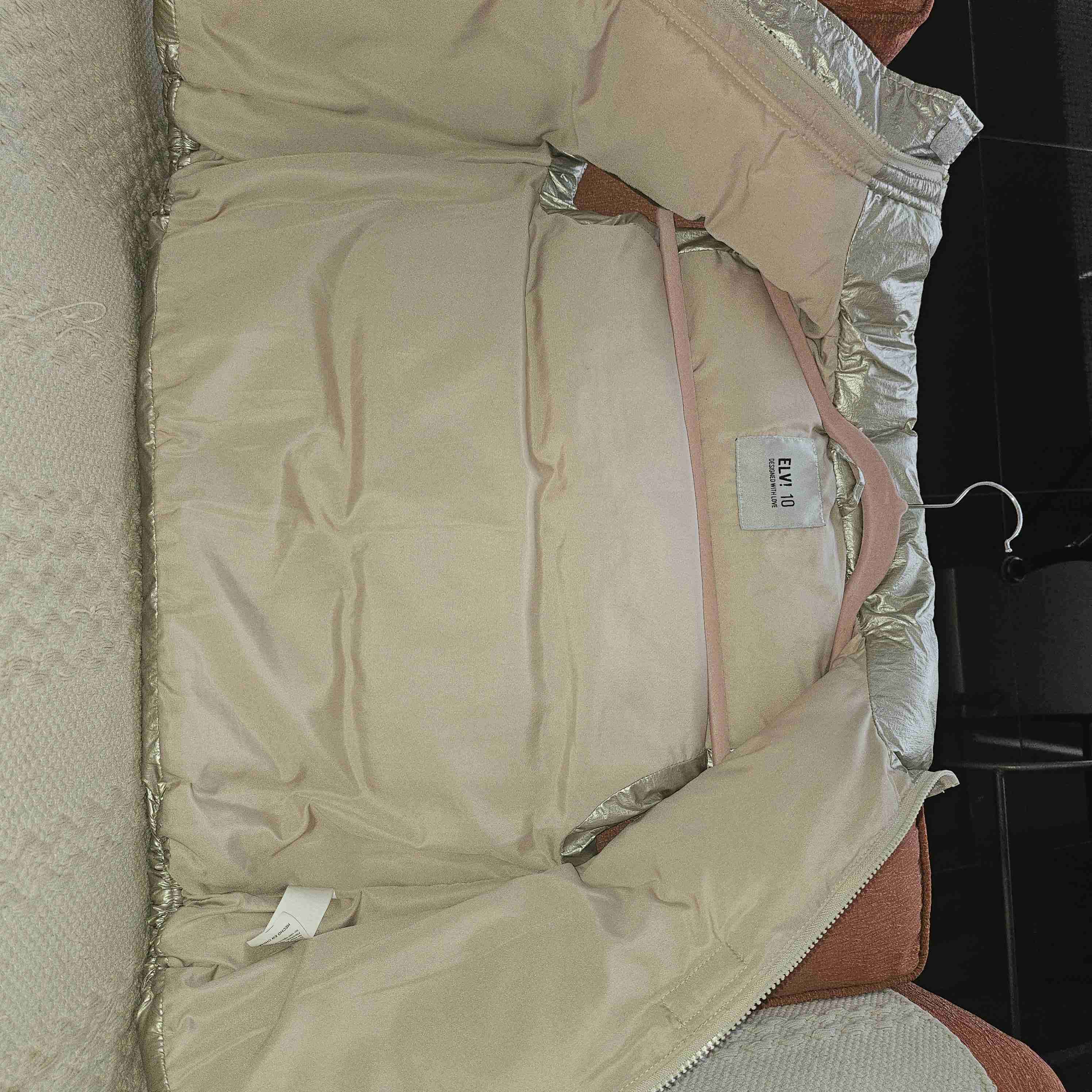 Chaqueta acolchada plateada - miniatura 1