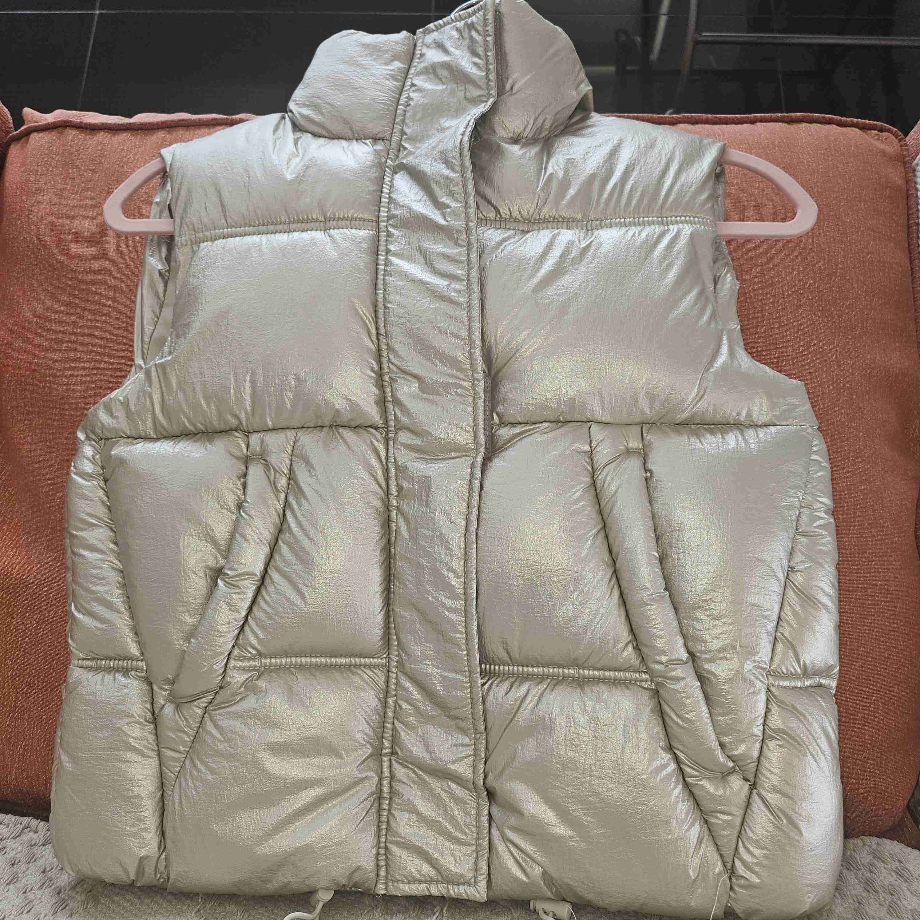 Chaqueta acolchada plateada - miniatura 3