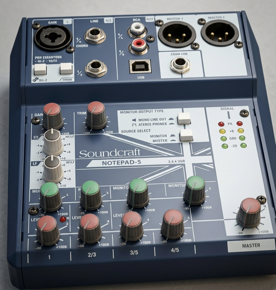 Mezclador Soundcraft Notepad-5