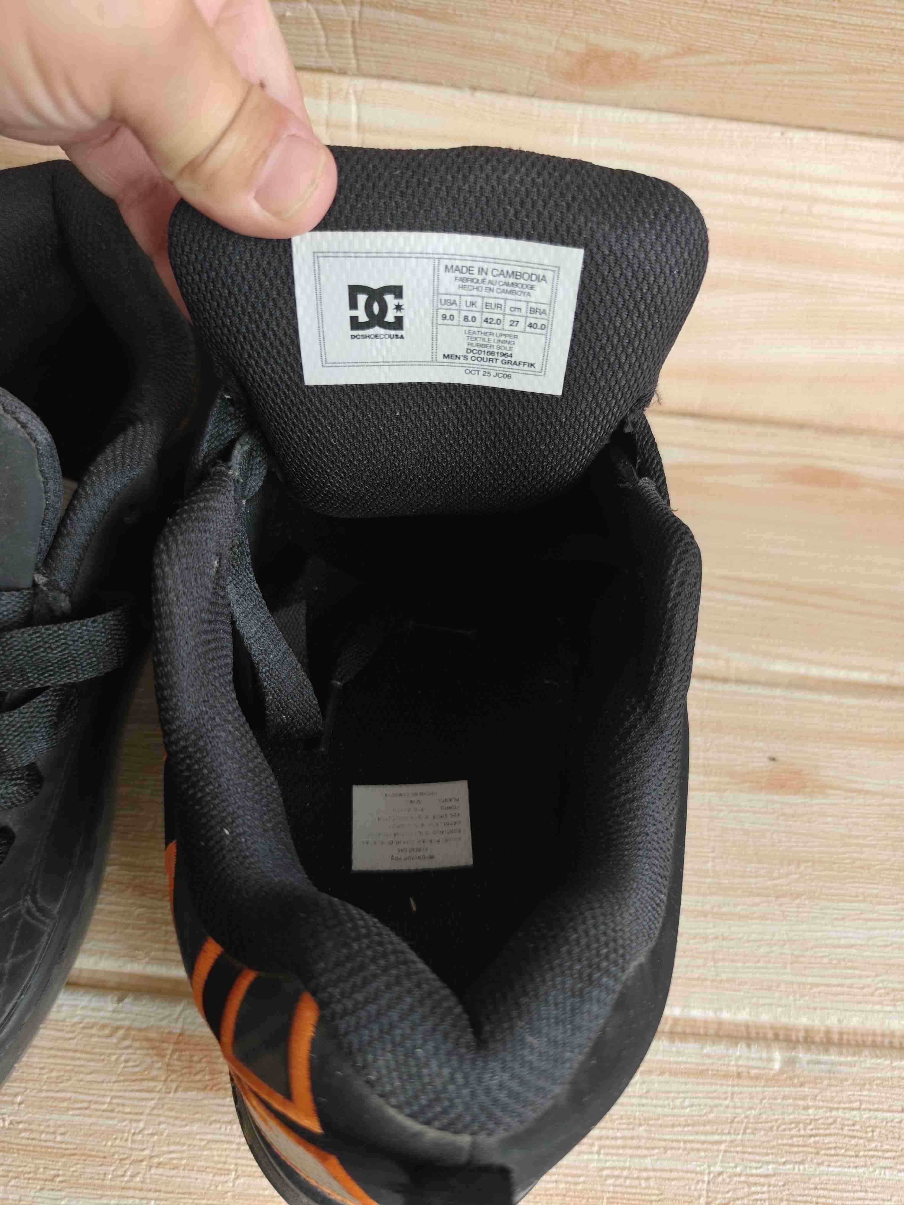 Zapatillas DC negras unisex - miniatura 4