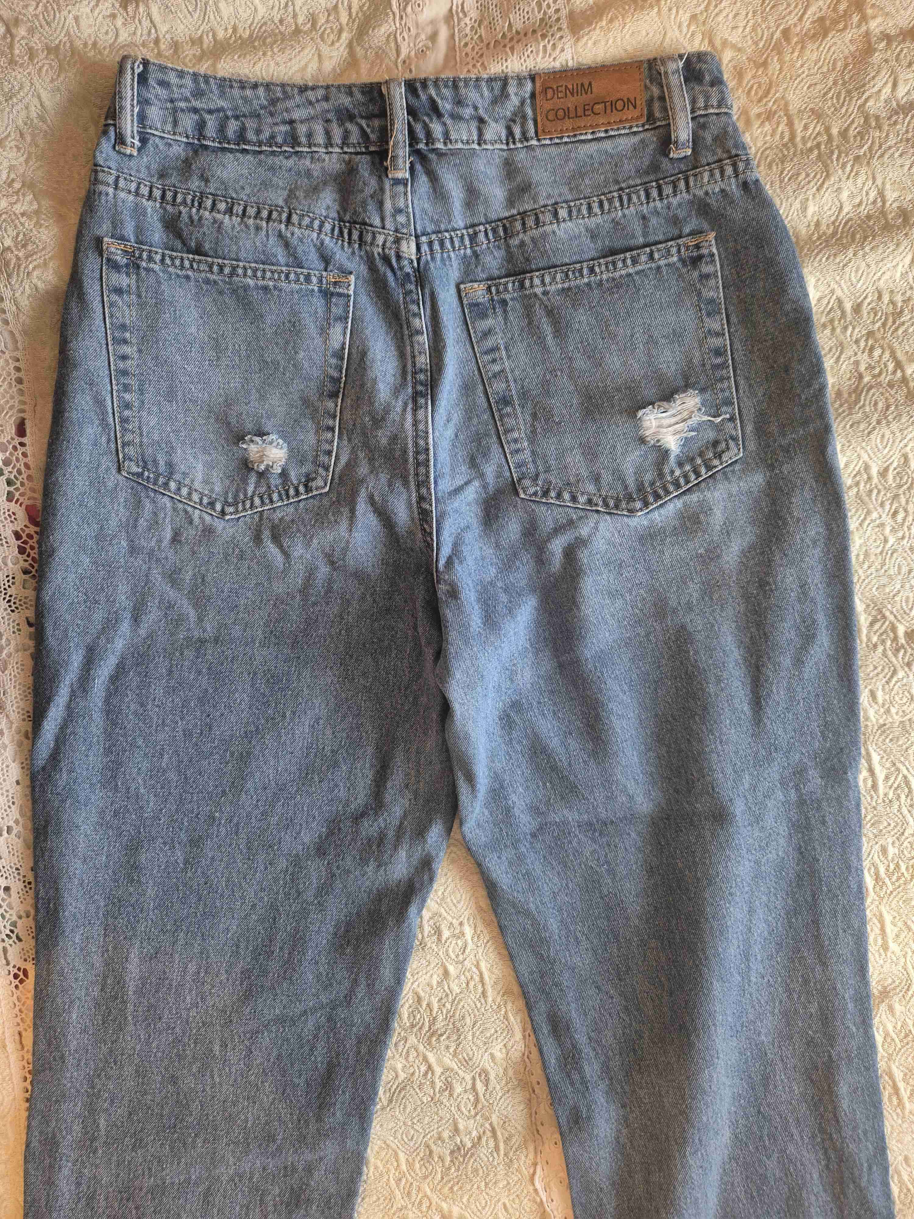 Moms Jeans desgastados para mujer - miniatura 3