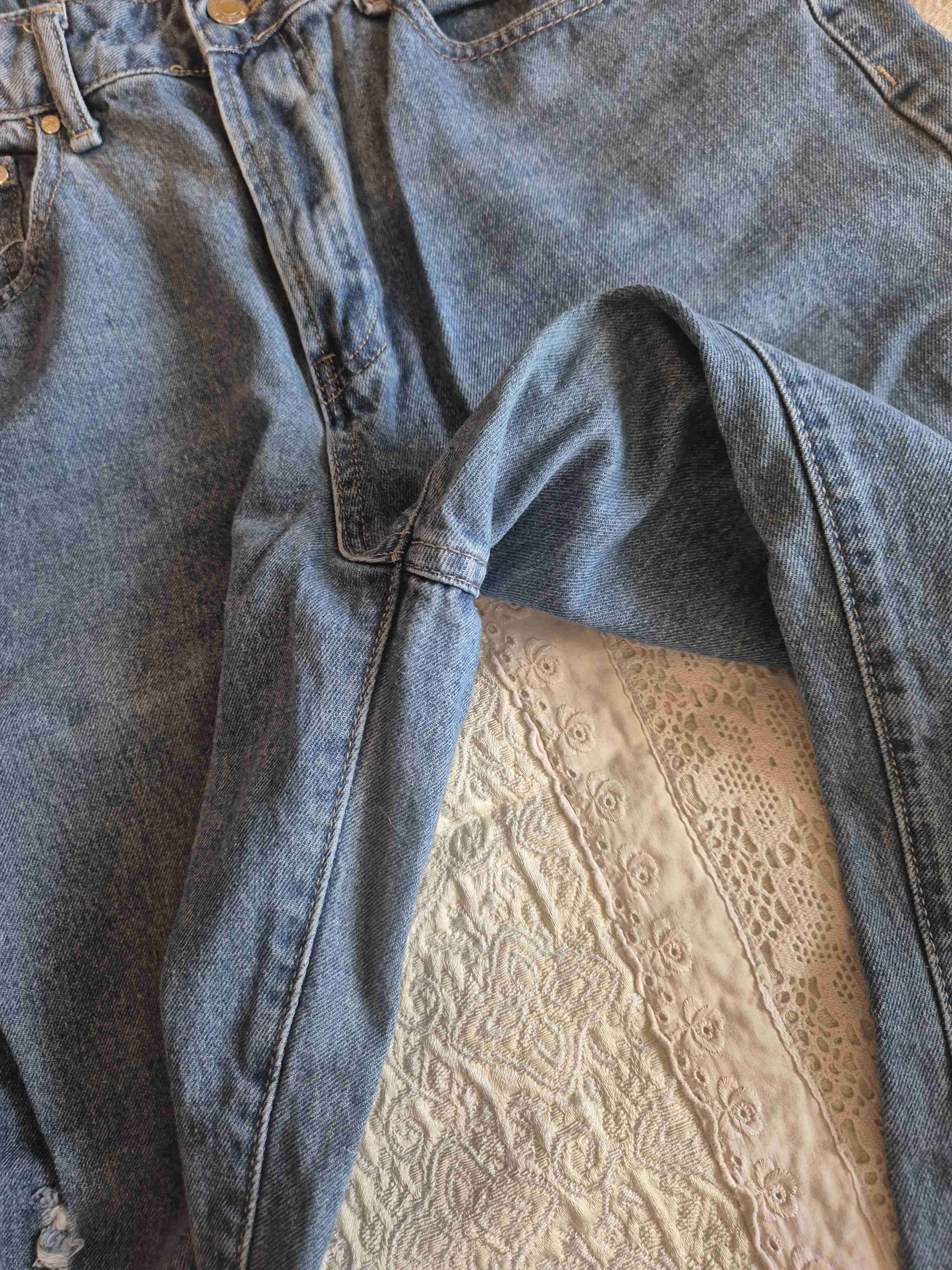 Moms Jeans desgastados para mujer - miniatura 4