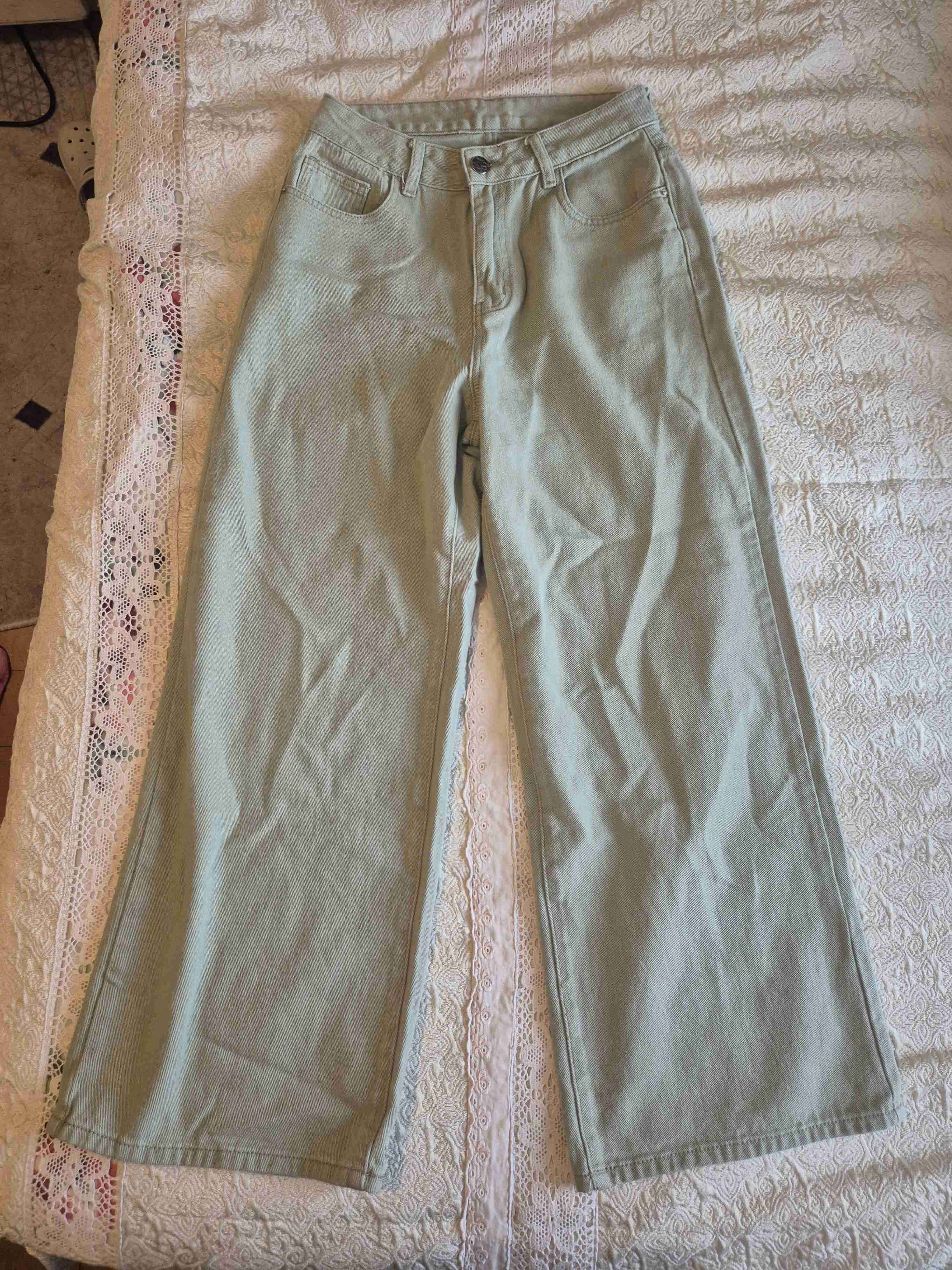 Pantalones verdes anchos - miniatura 1