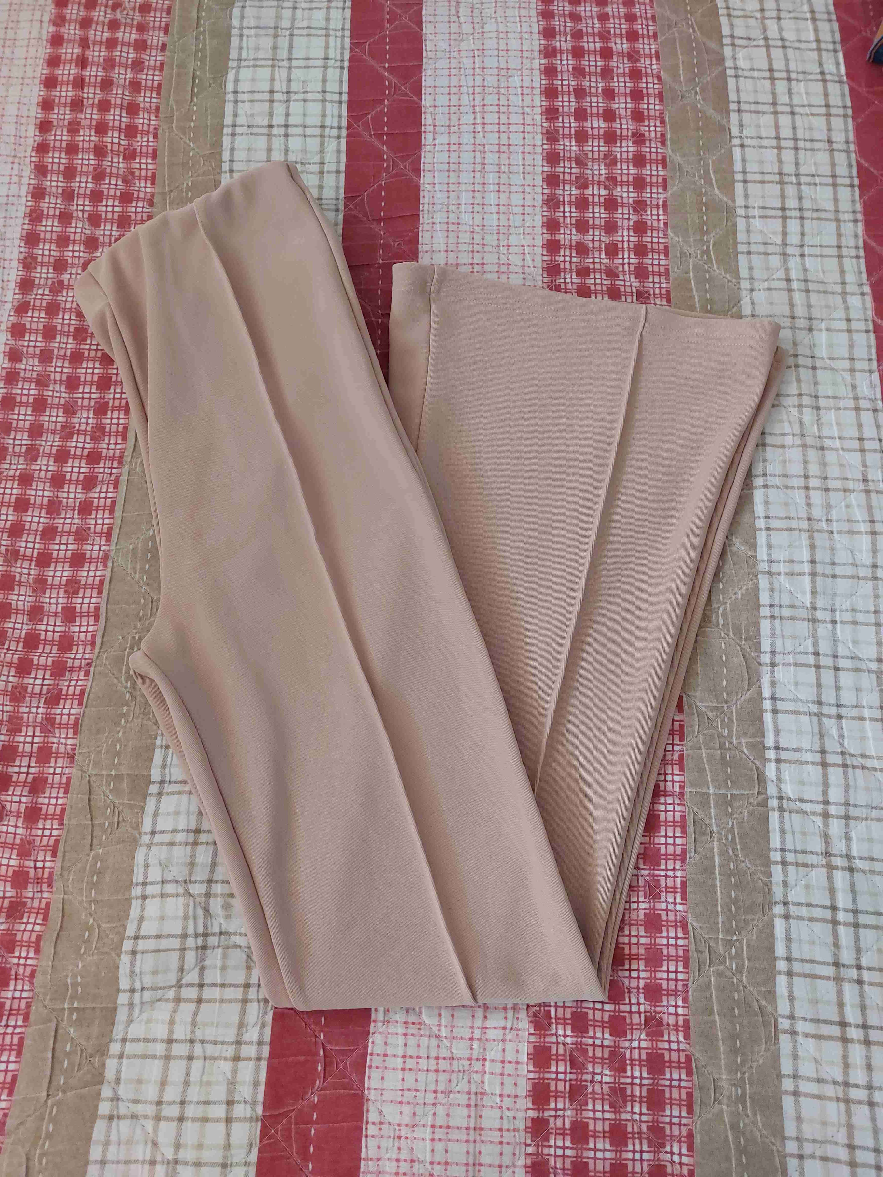 Pantalones beige elegantes - miniatura 1