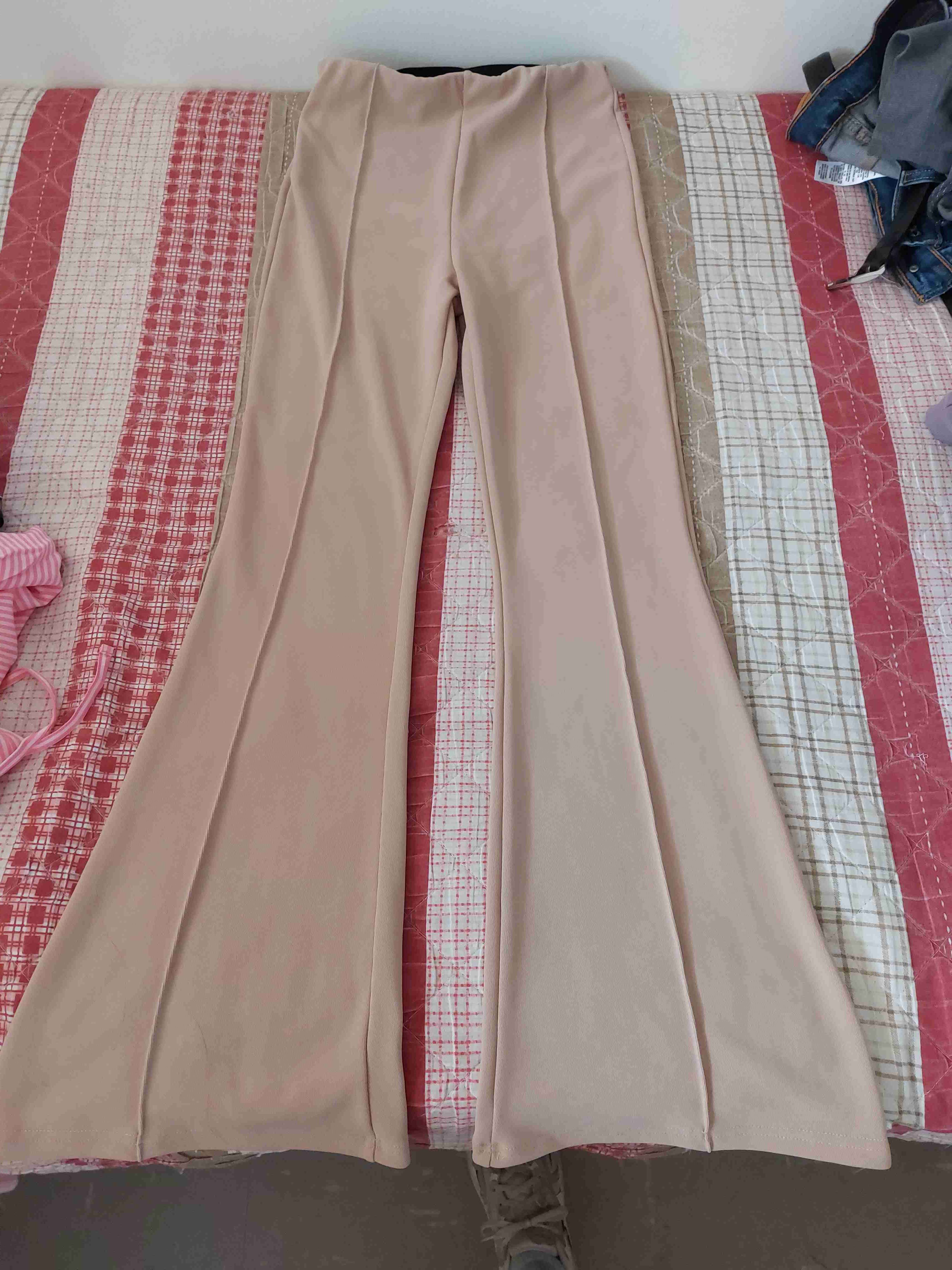 Pantalones beige elegantes - miniatura 2