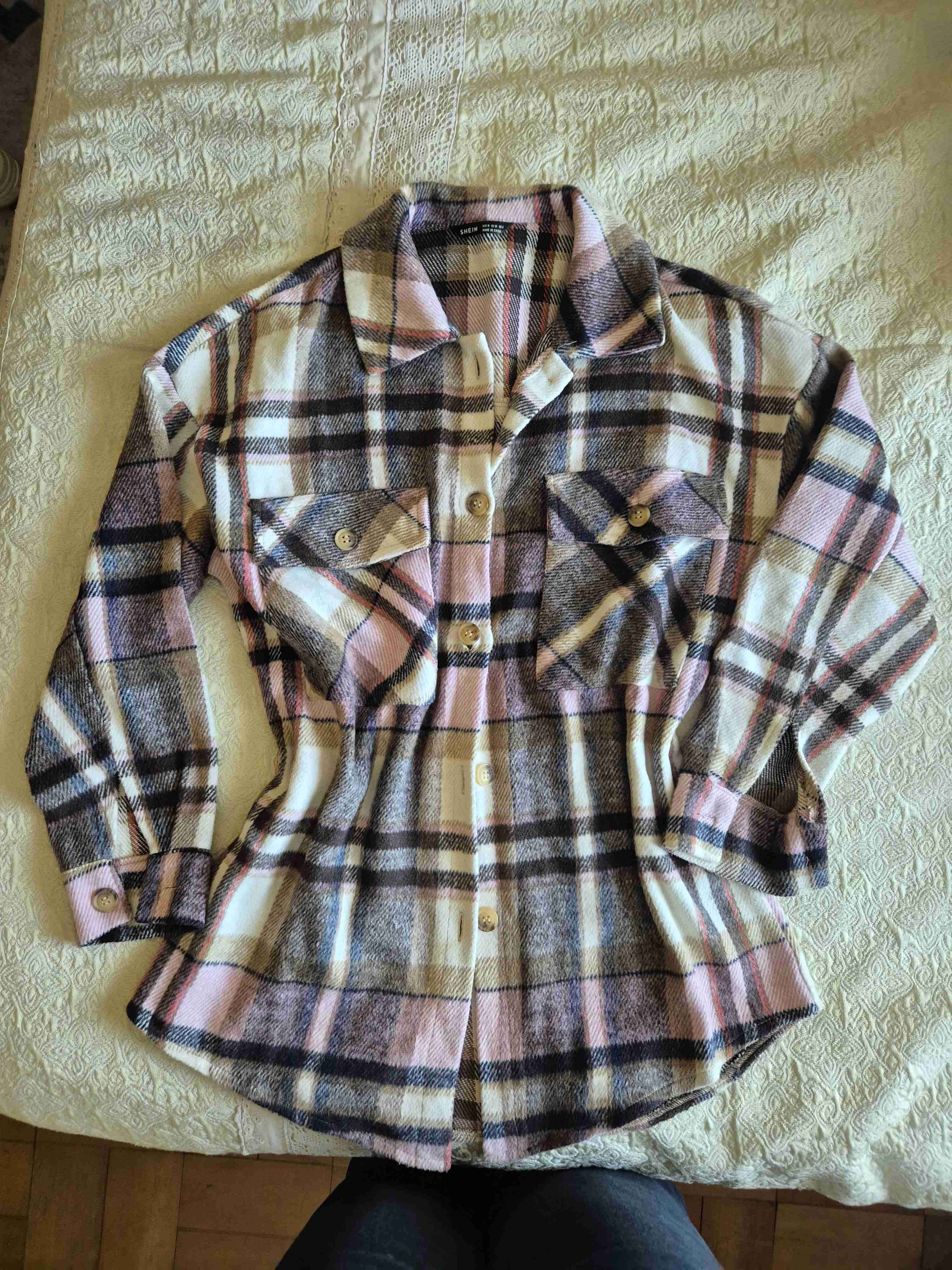 Camisa de cuadros estilo oversize - miniatura 1