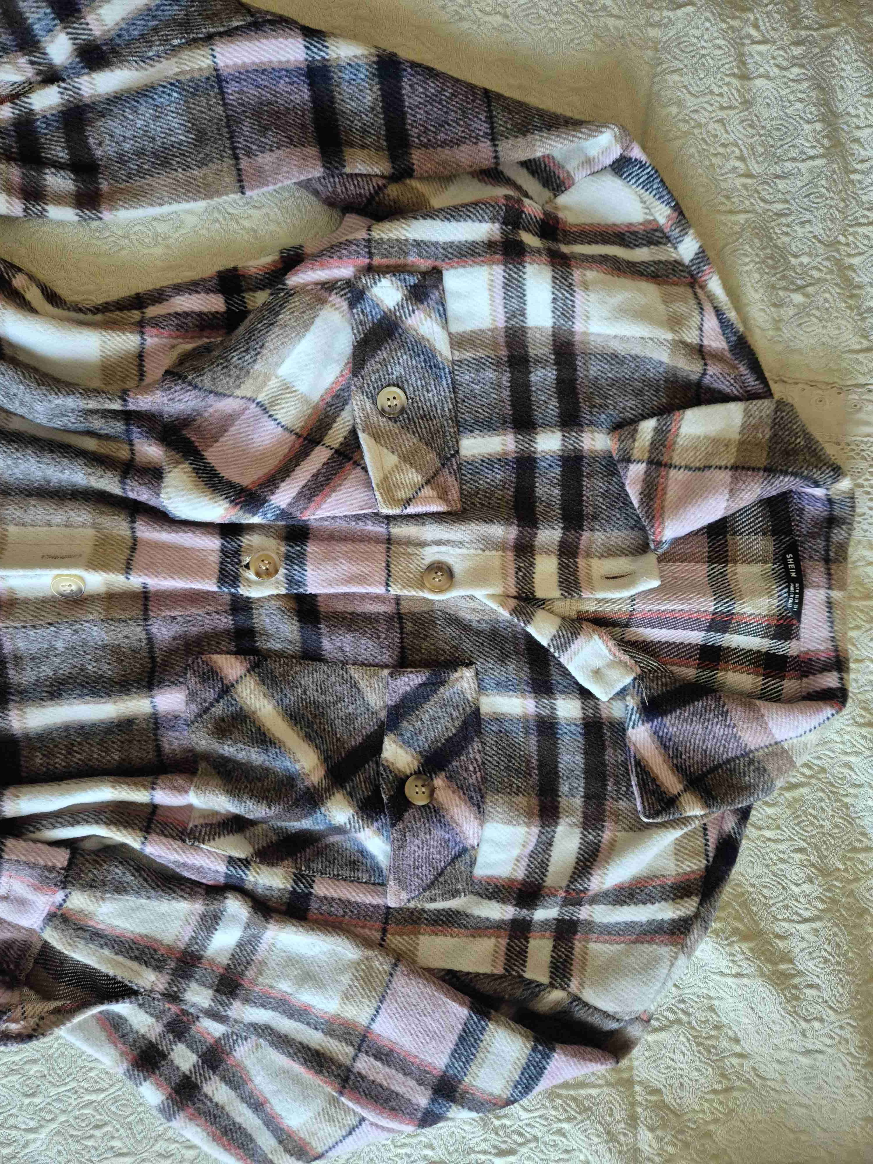 Camisa de cuadros estilo oversize - miniatura 2