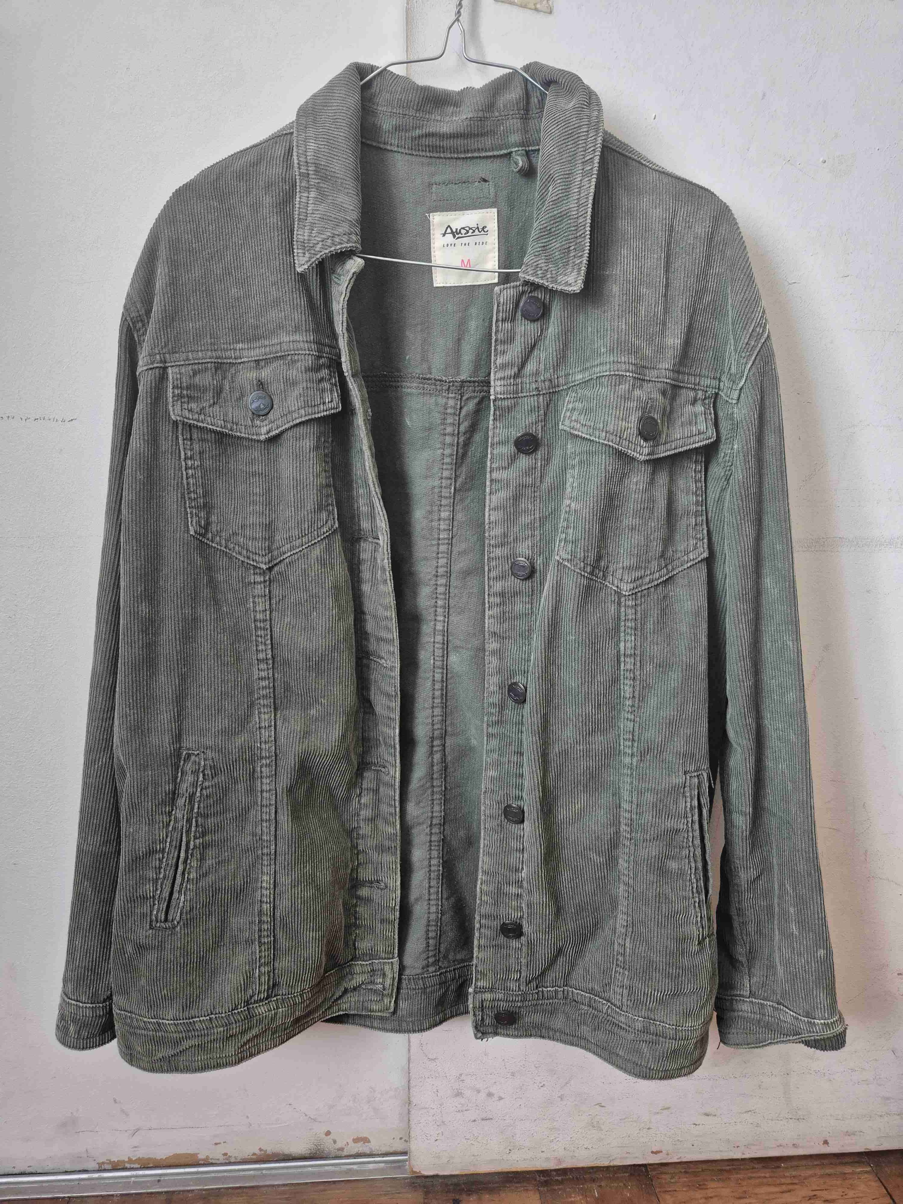 Chaqueta de pana verde - miniatura 1