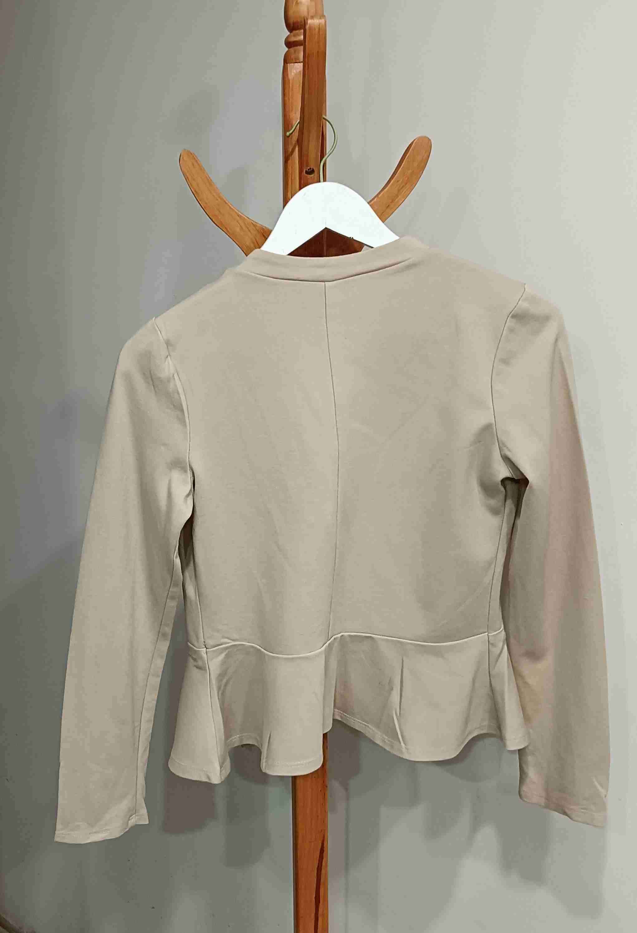 Blazer beige elegante - miniatura 2