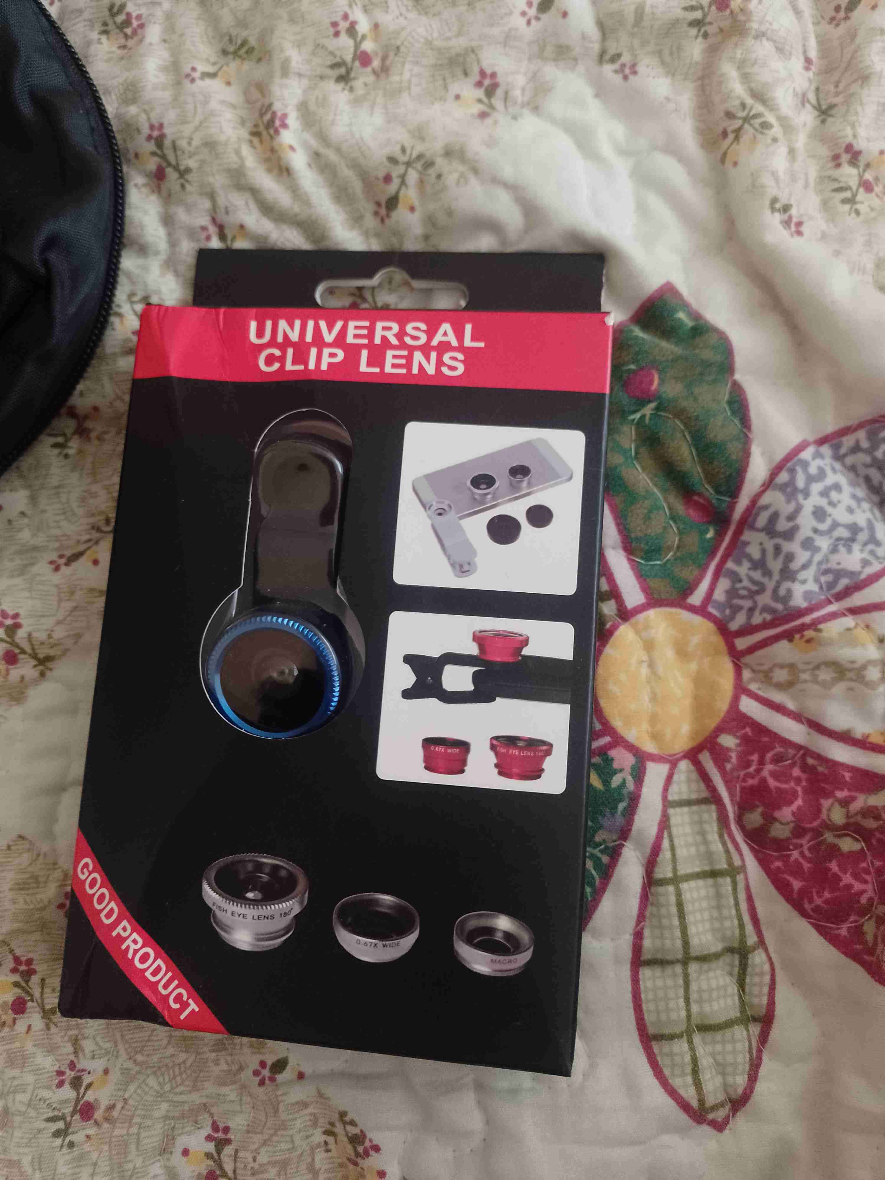 Lente clip universal para teléfonos