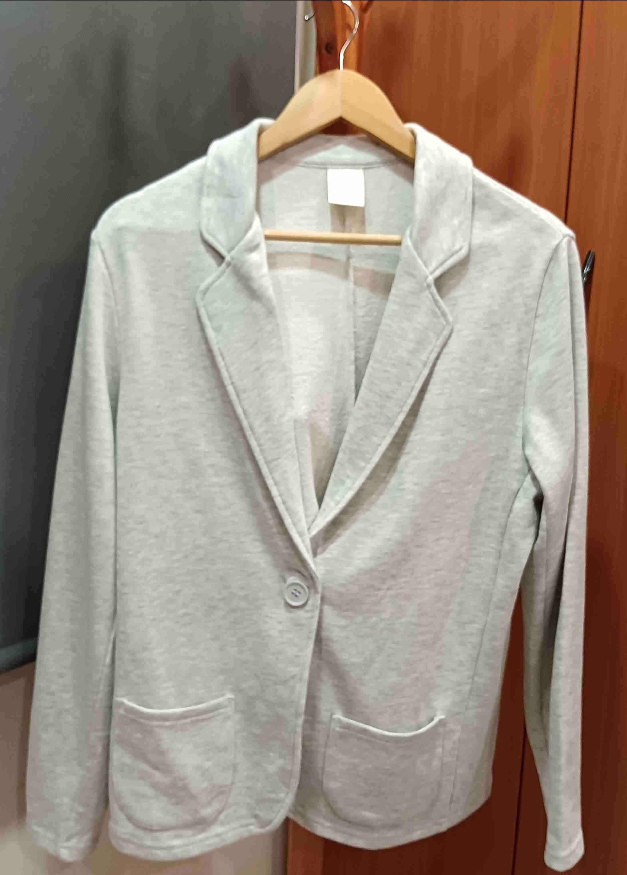 Blazer gris de algodón - miniatura 1
