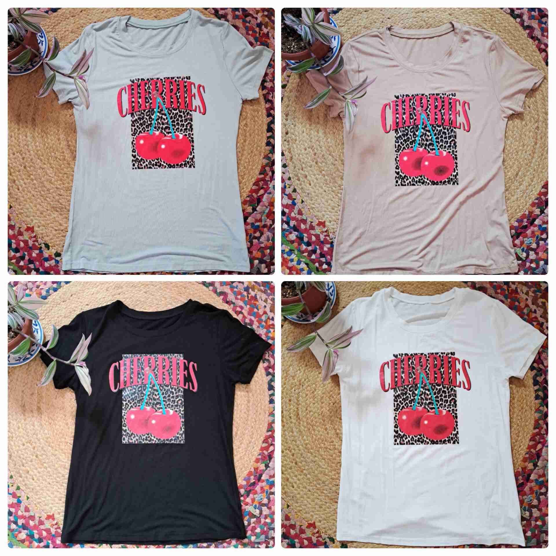 Poleras estampado cerezas (NUEVAS) - miniatura 1
