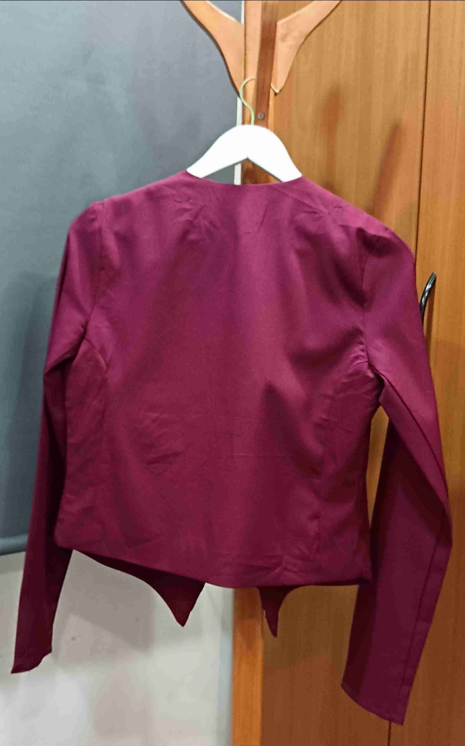 Chaqueta mujer color burdeos - miniatura 2