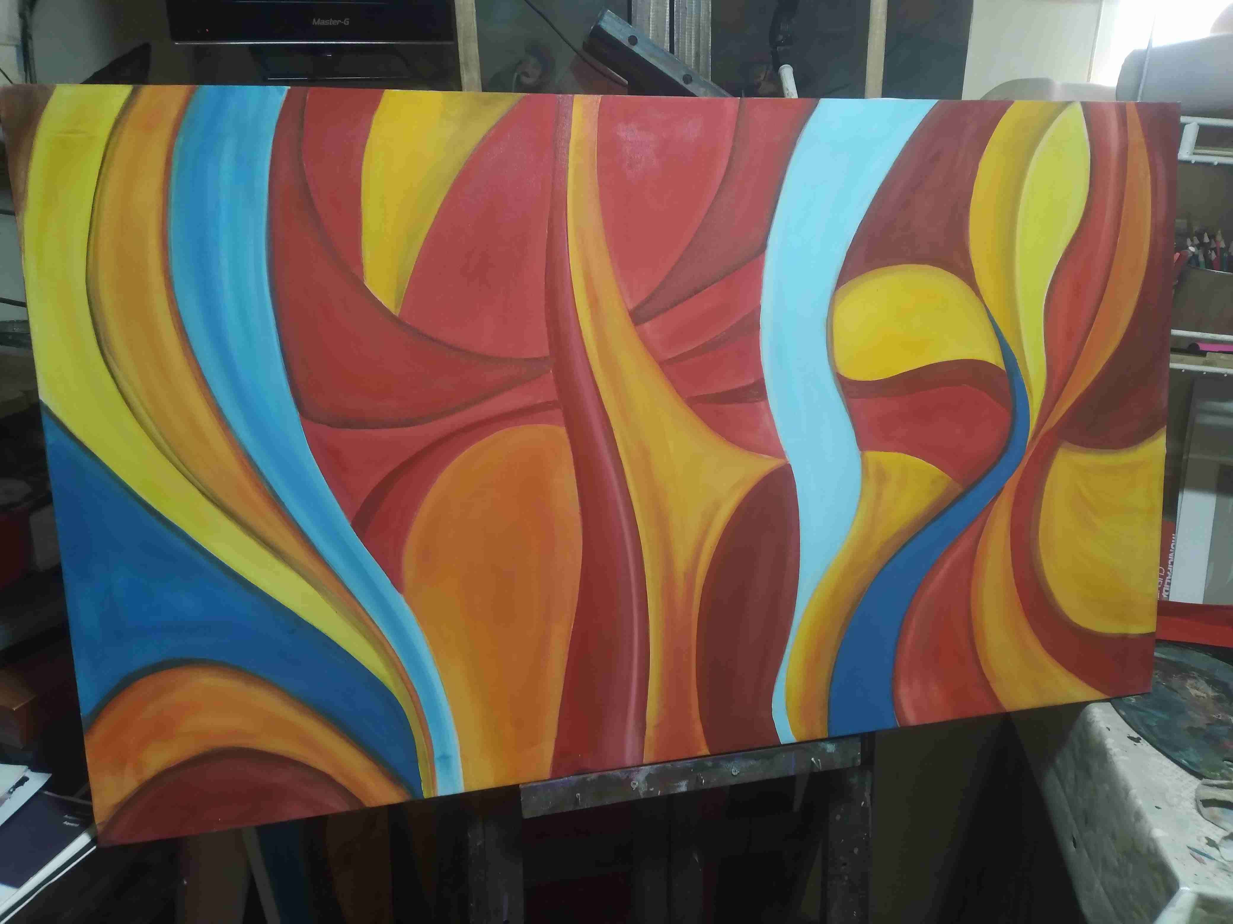 Cuadro arte moderno personajes - miniatura 3