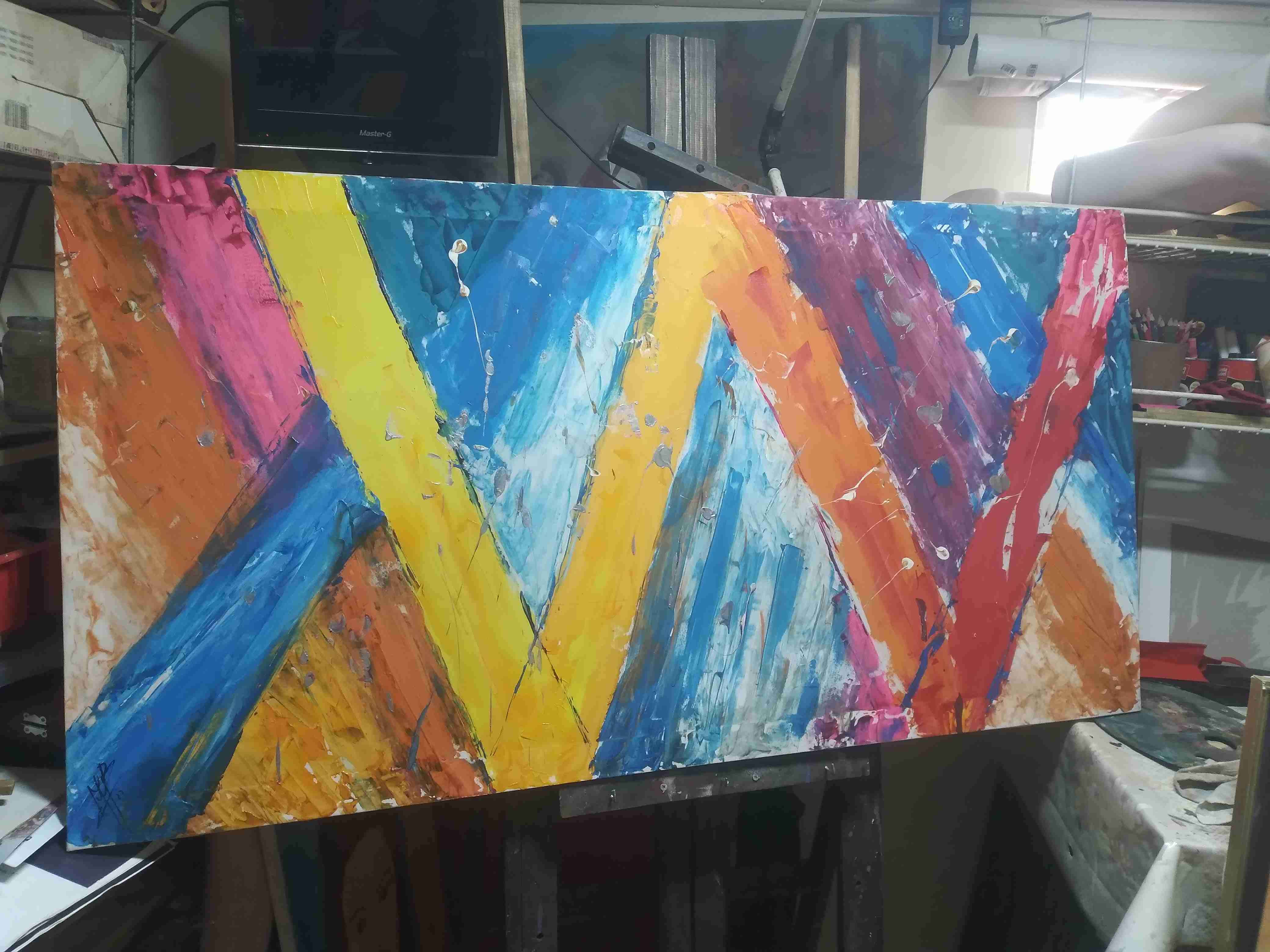 Cuadro arte moderno personajes - miniatura 5