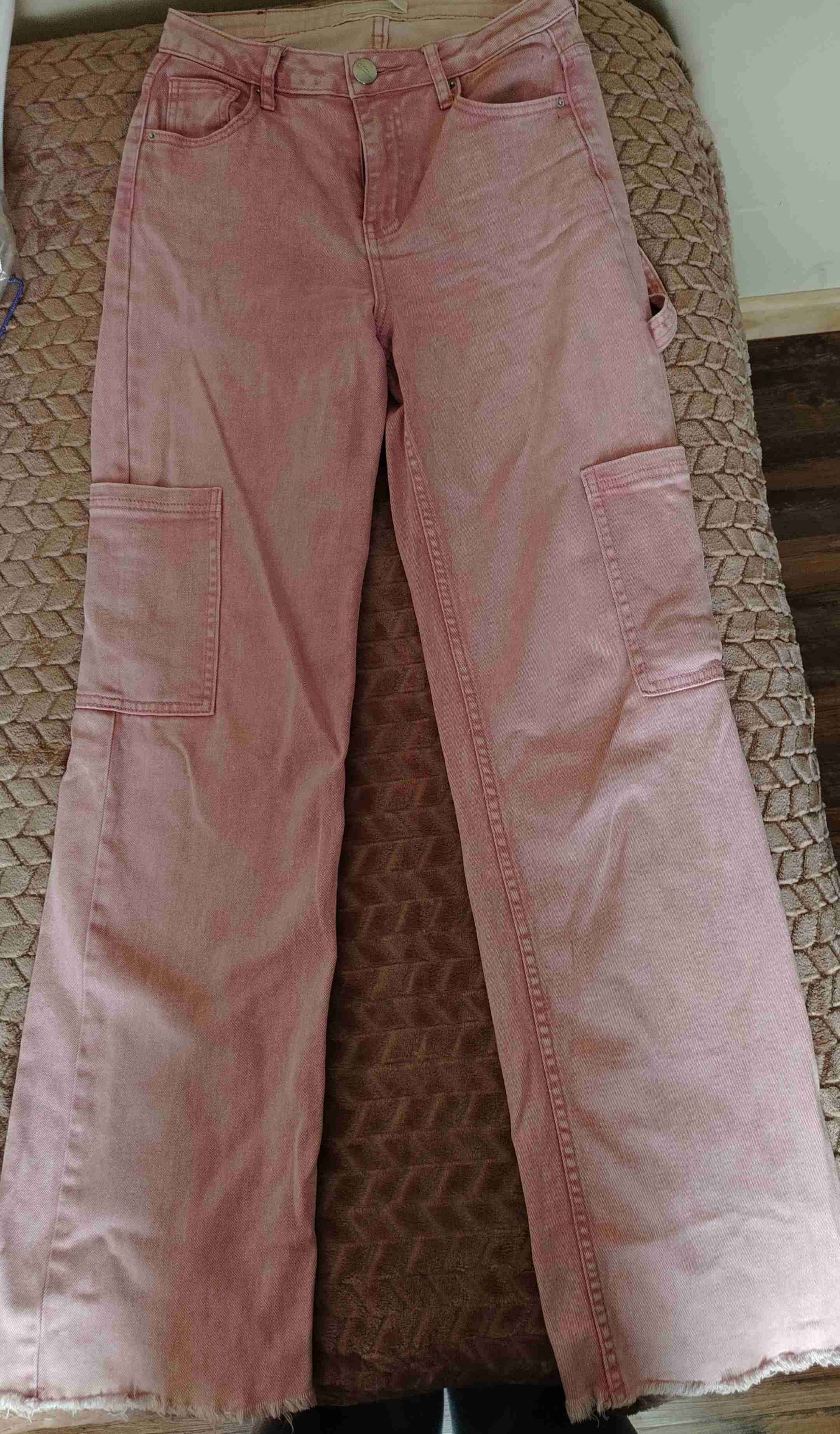 Pantalones cargo rosados mujer - miniatura 1