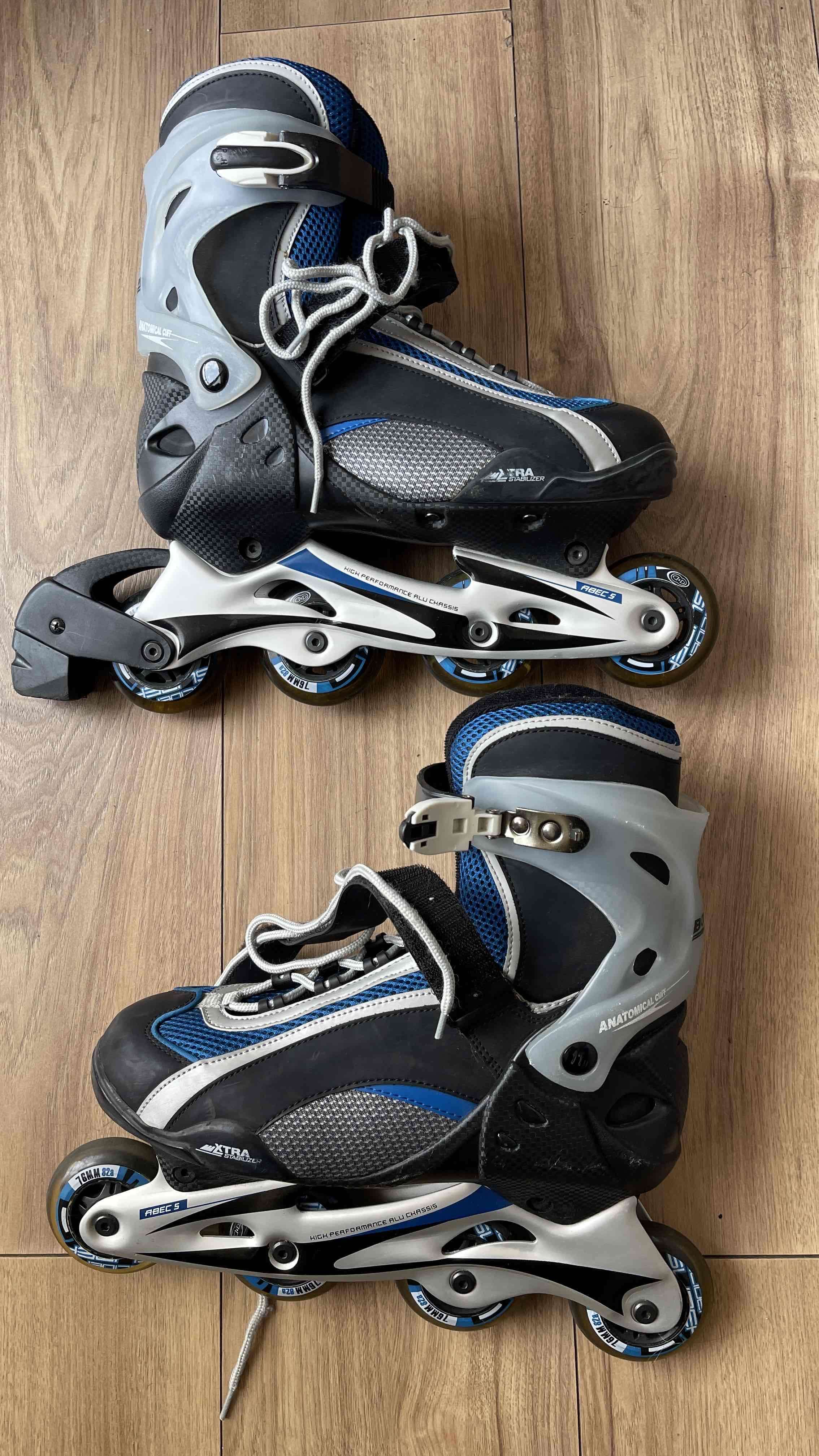 Patines roller abec 5 mochila  y protecciones - miniatura 1
