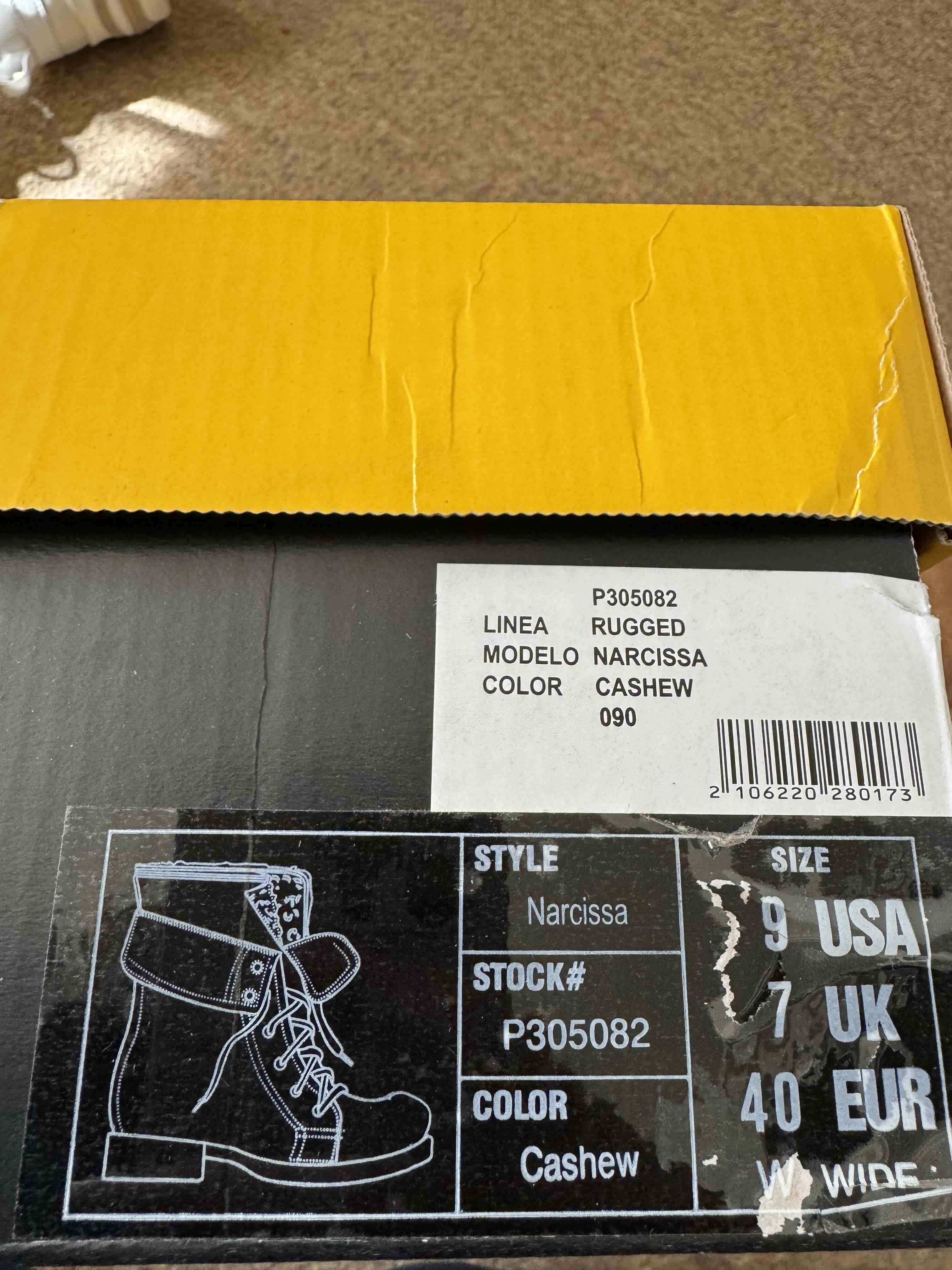 Botas de cuero marrón Cat - miniatura 3