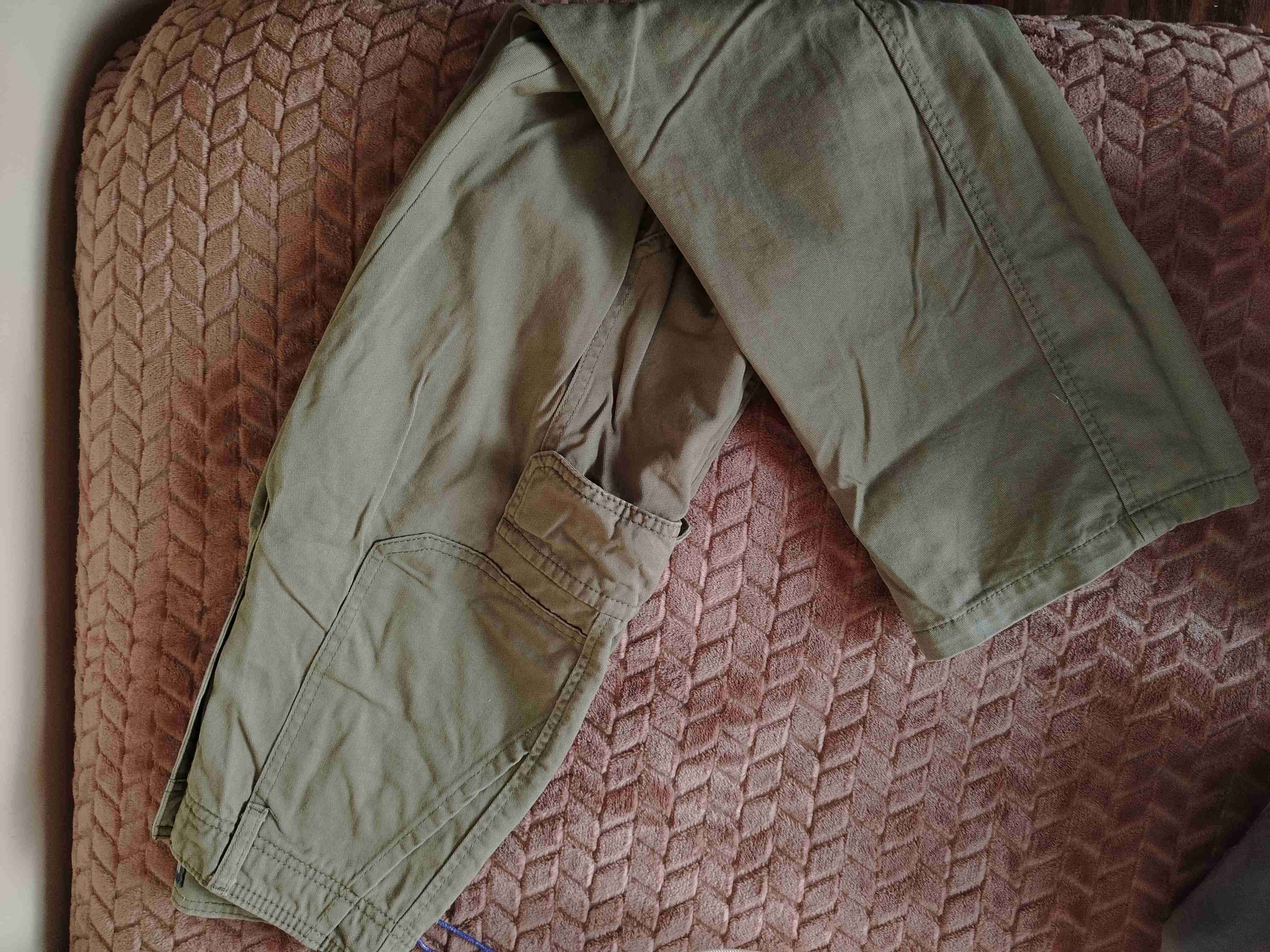 Pantalón cargo color caqui y azul - miniatura 3