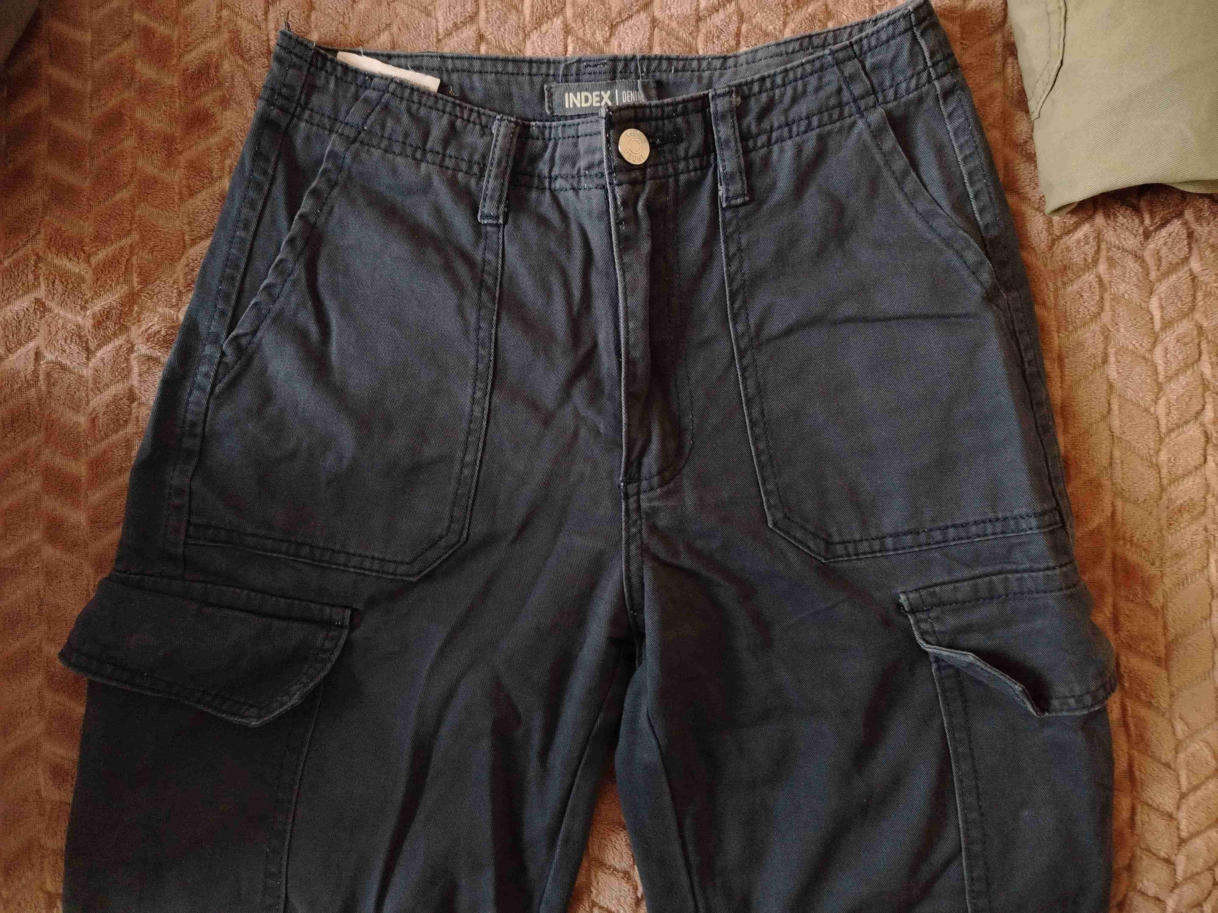 Pantalón cargo color caqui y azul - miniatura 4