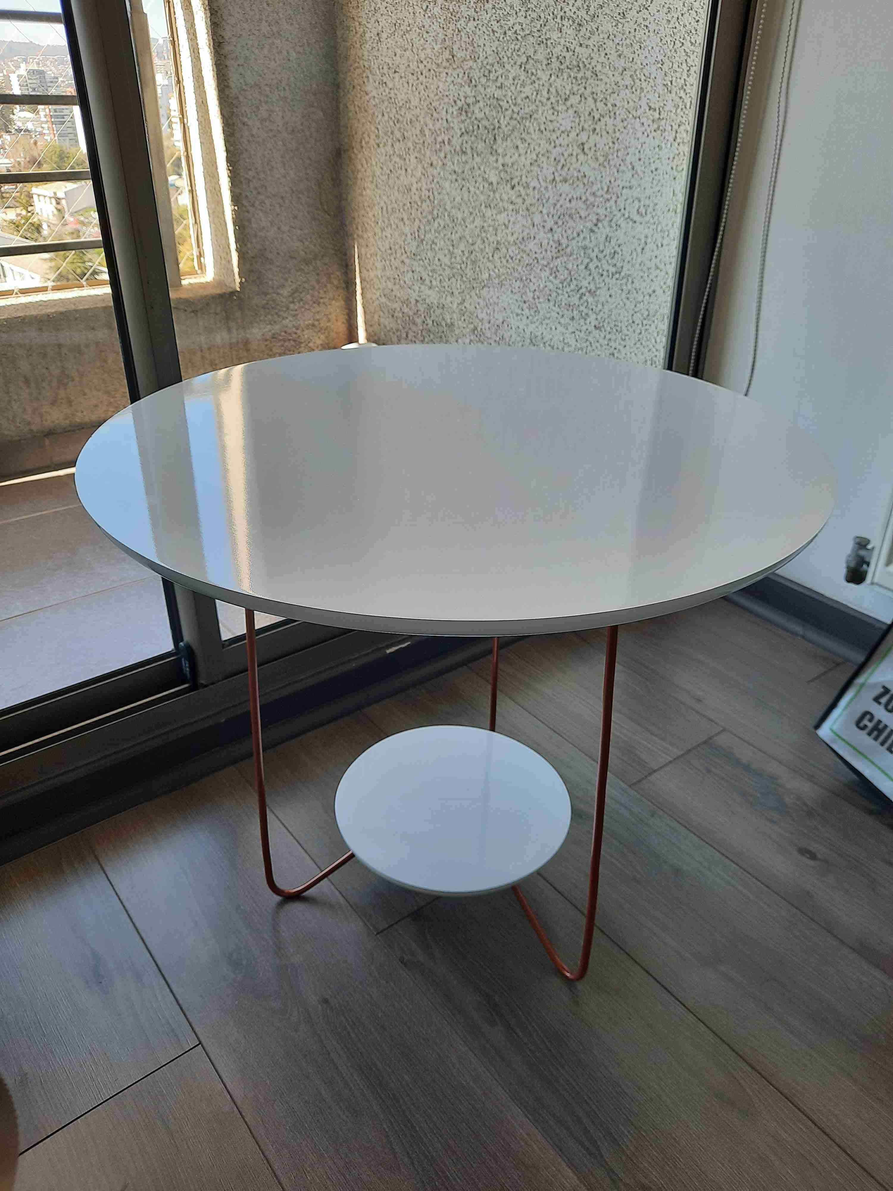 Mesa redonda moderna blanca - miniatura 3